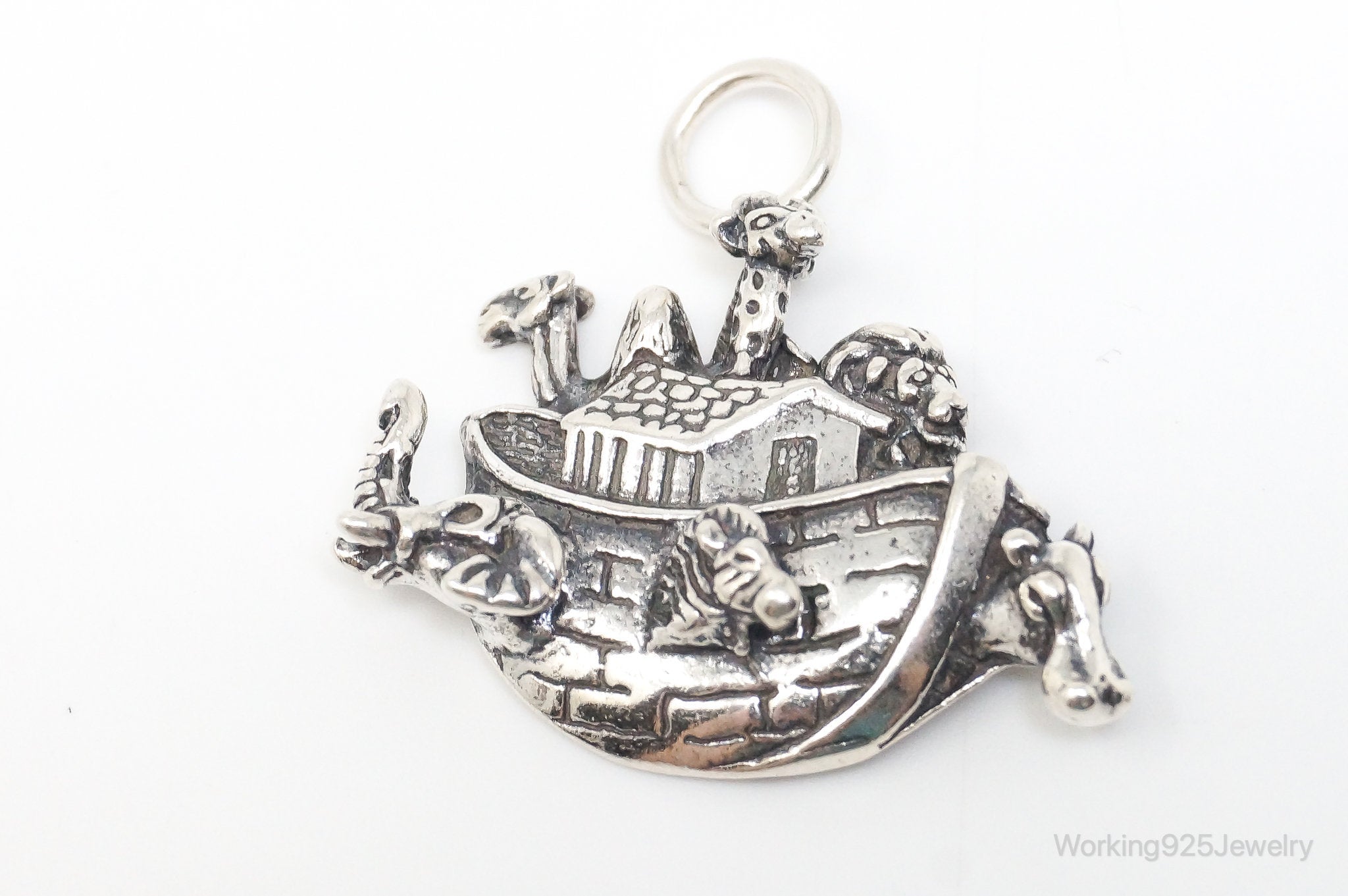 Vintage Noahs Ark Sterling Silver Pendant