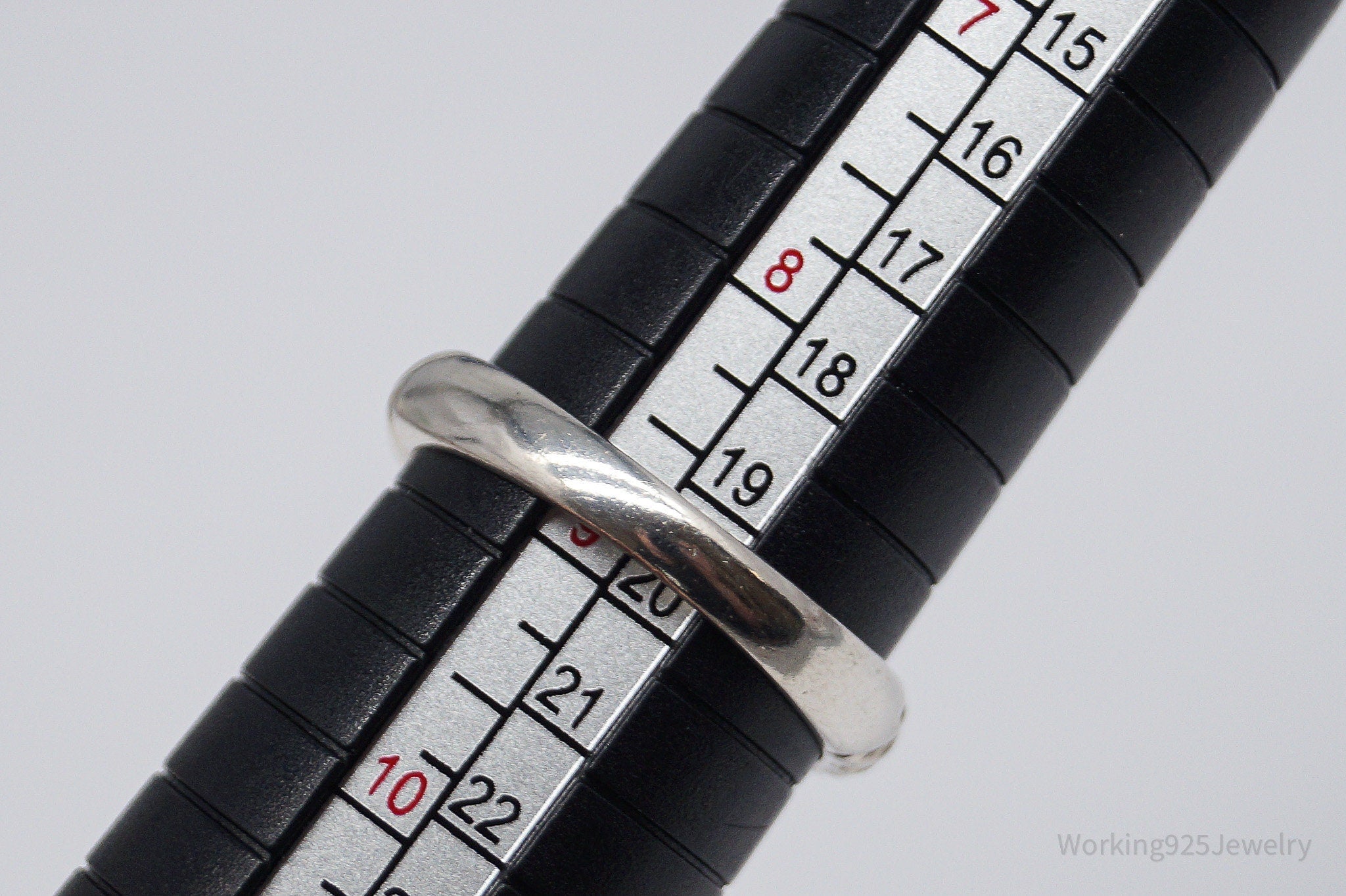 Vintage Citrine Sterling Silver Ring - Size 8.75