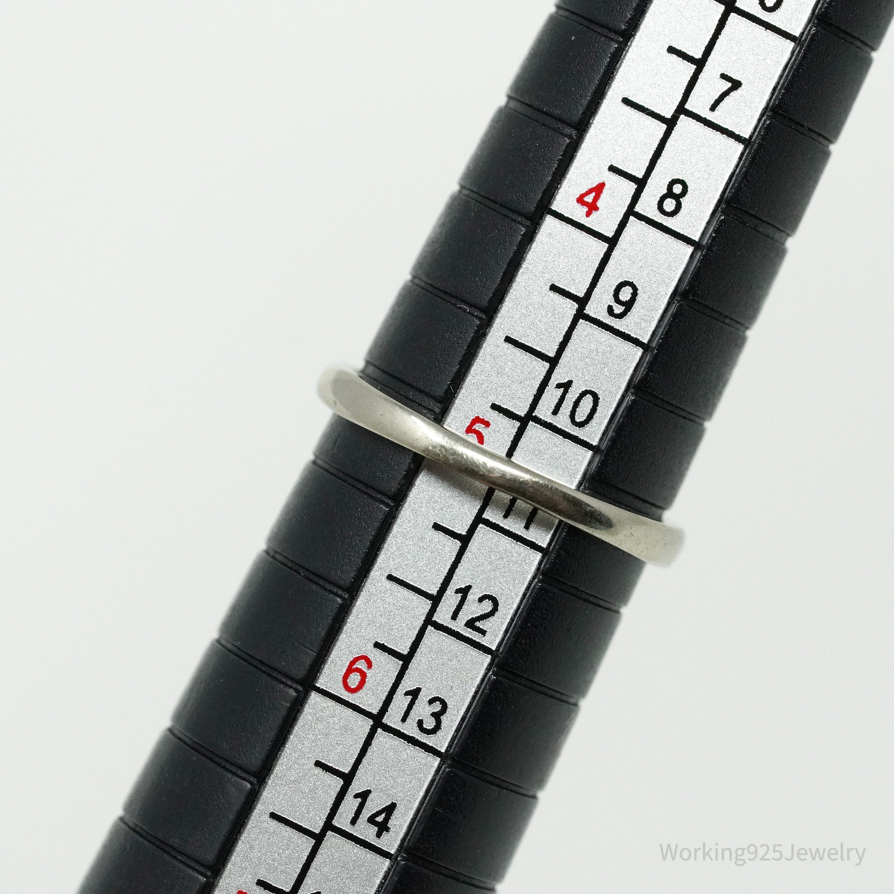 14K White Gold Diamond Ring Size - 5