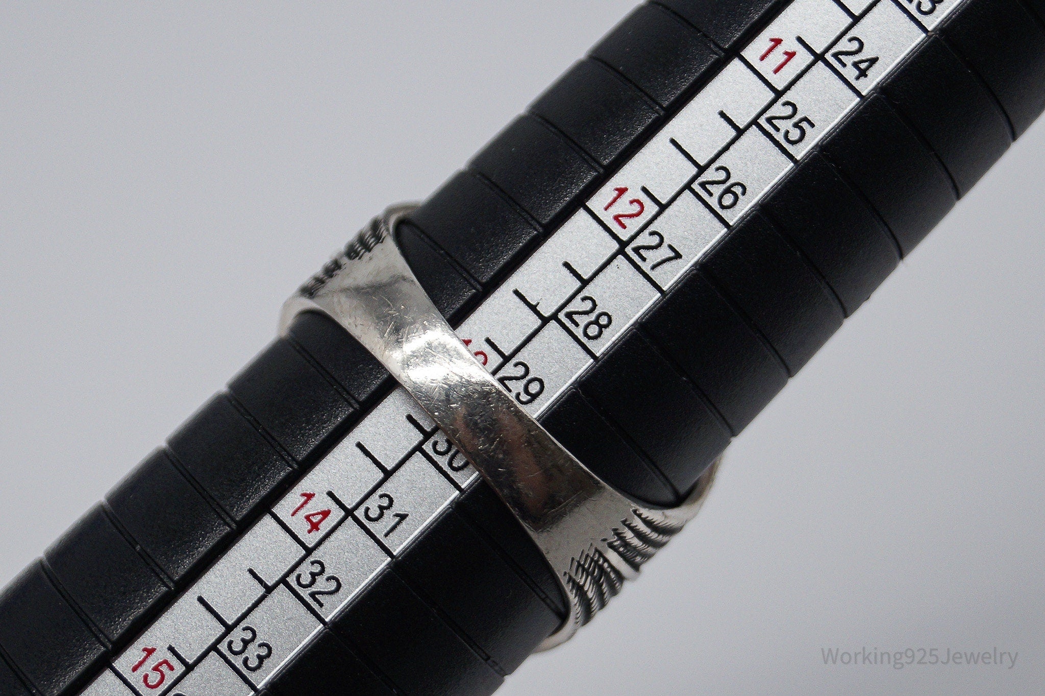 Vintage Eagle Two Tone Sterling Silver Ring - Size 13