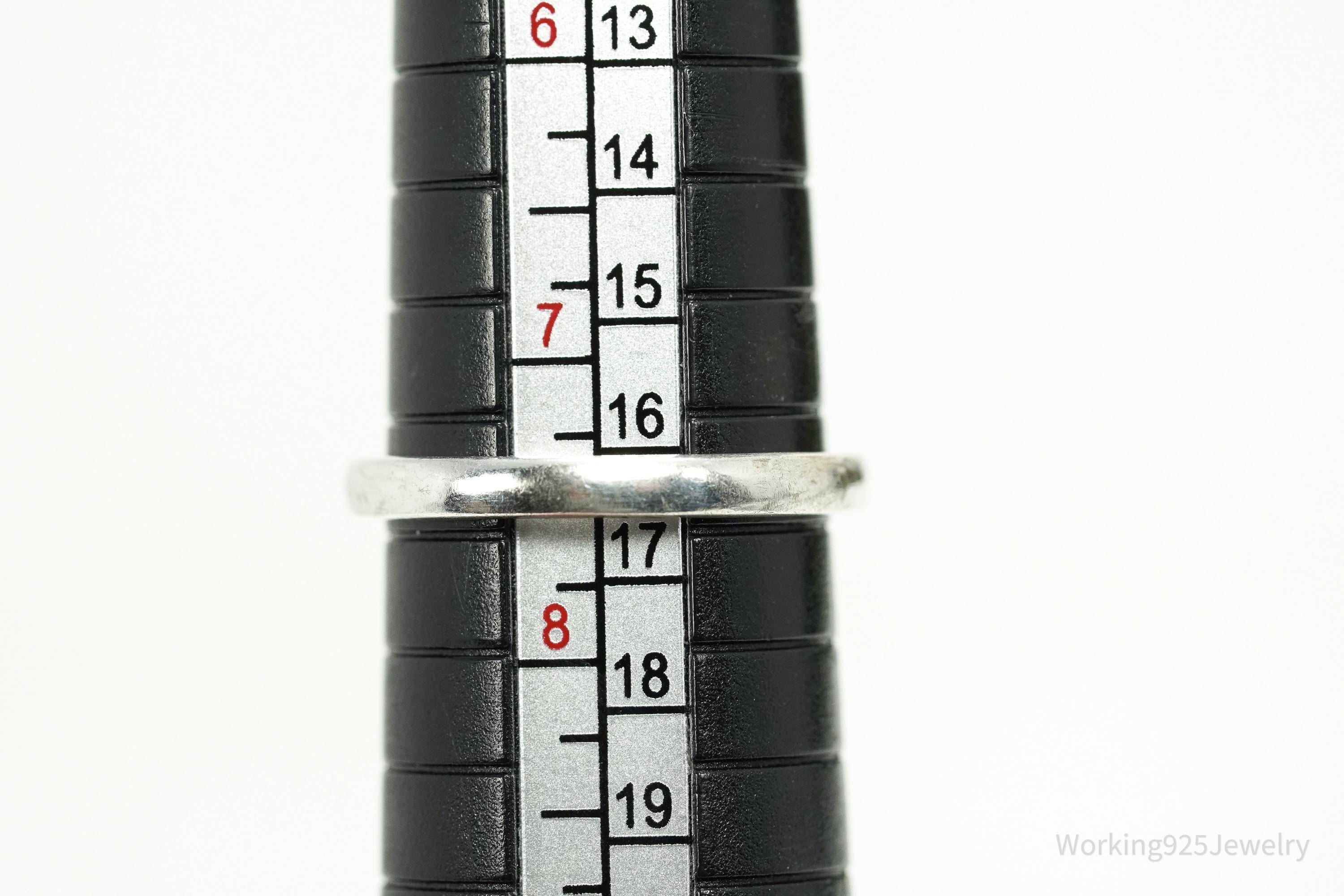 Vintage White Pearl Sterling Silver Ring - Size 7.5