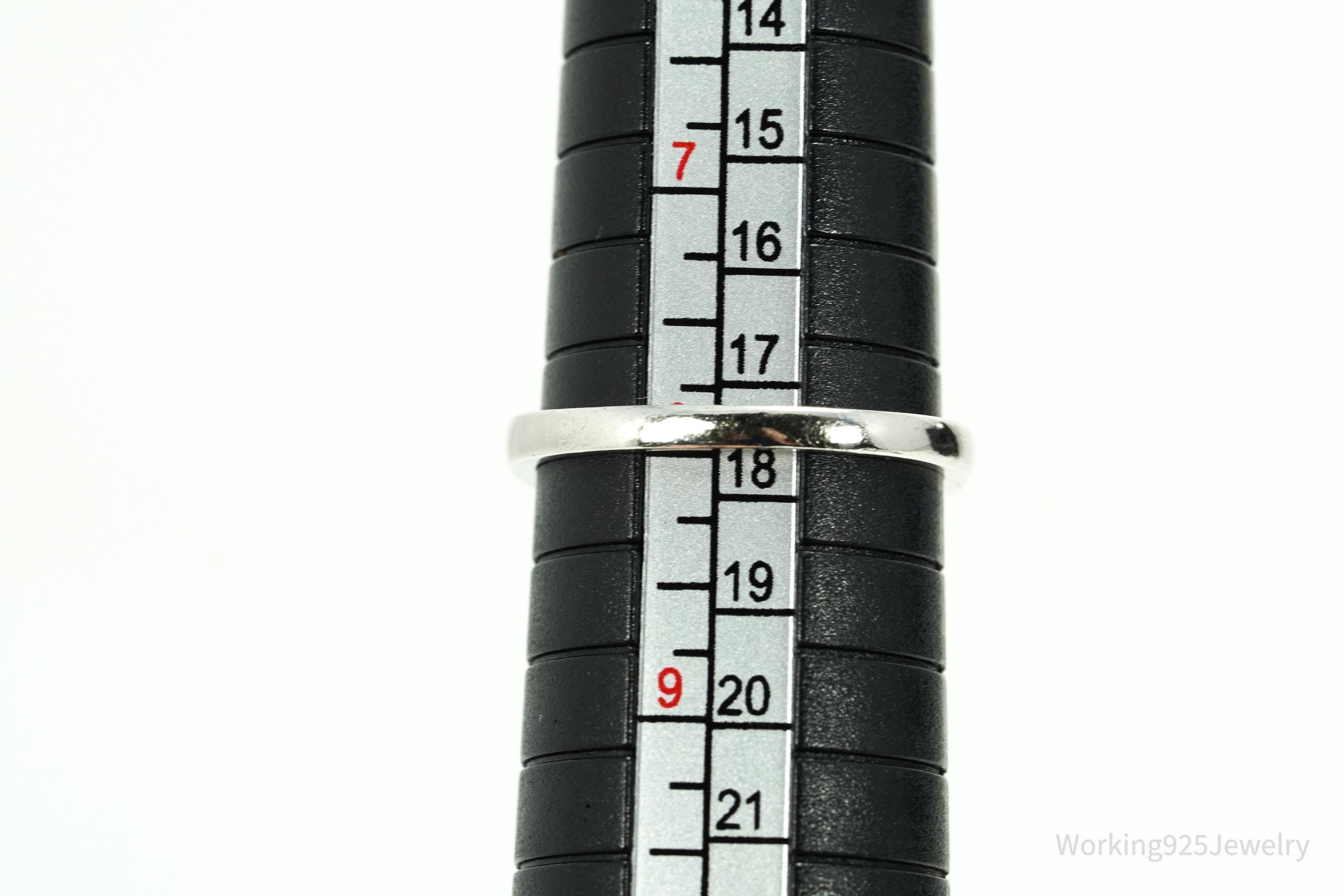 HT Green Chrome Diopside Sterling Silver Ring - Size 8