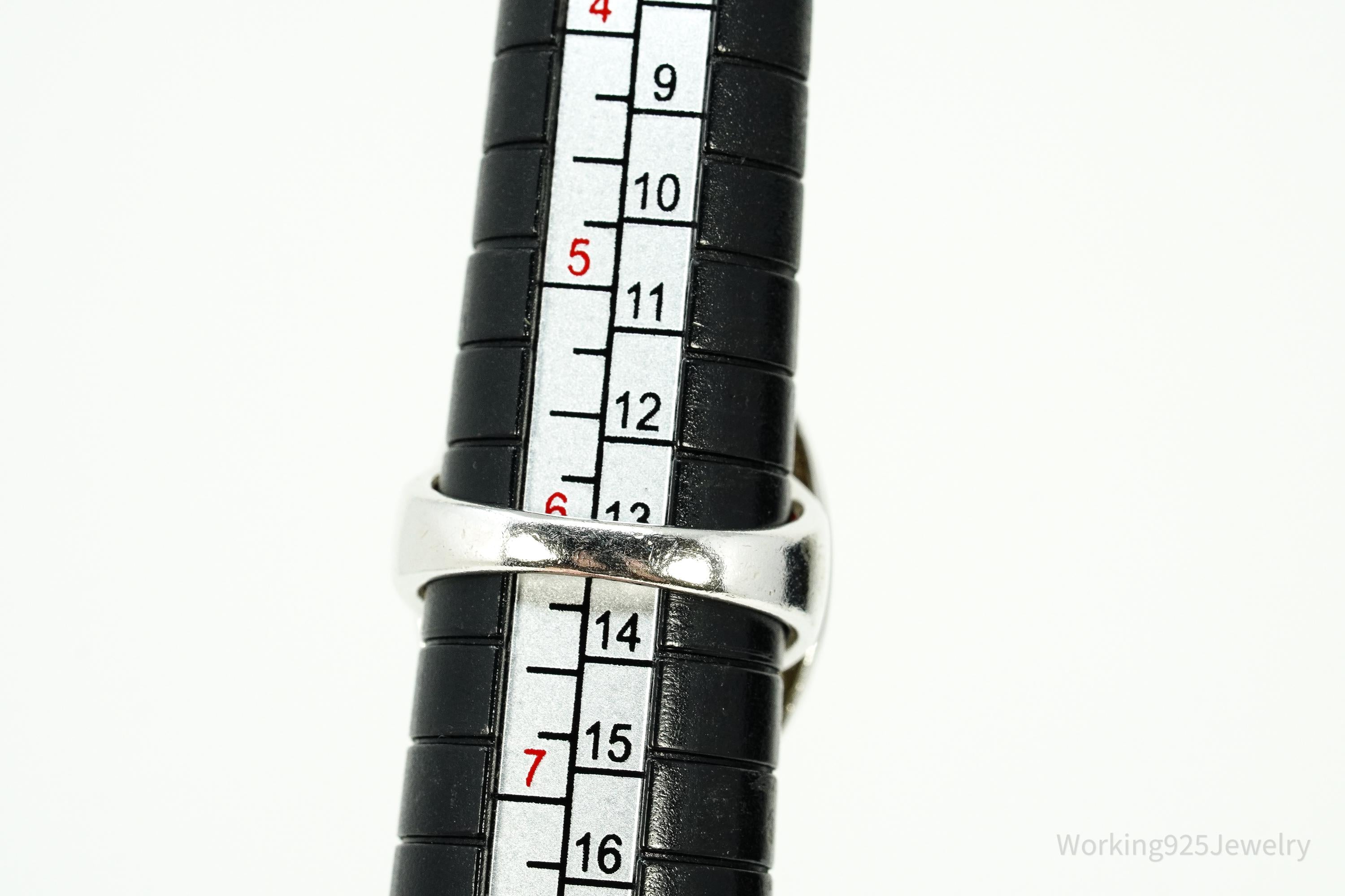 Vintage Designer Whitney Kelly Carnelian Sterling Silver Ring - Size 6