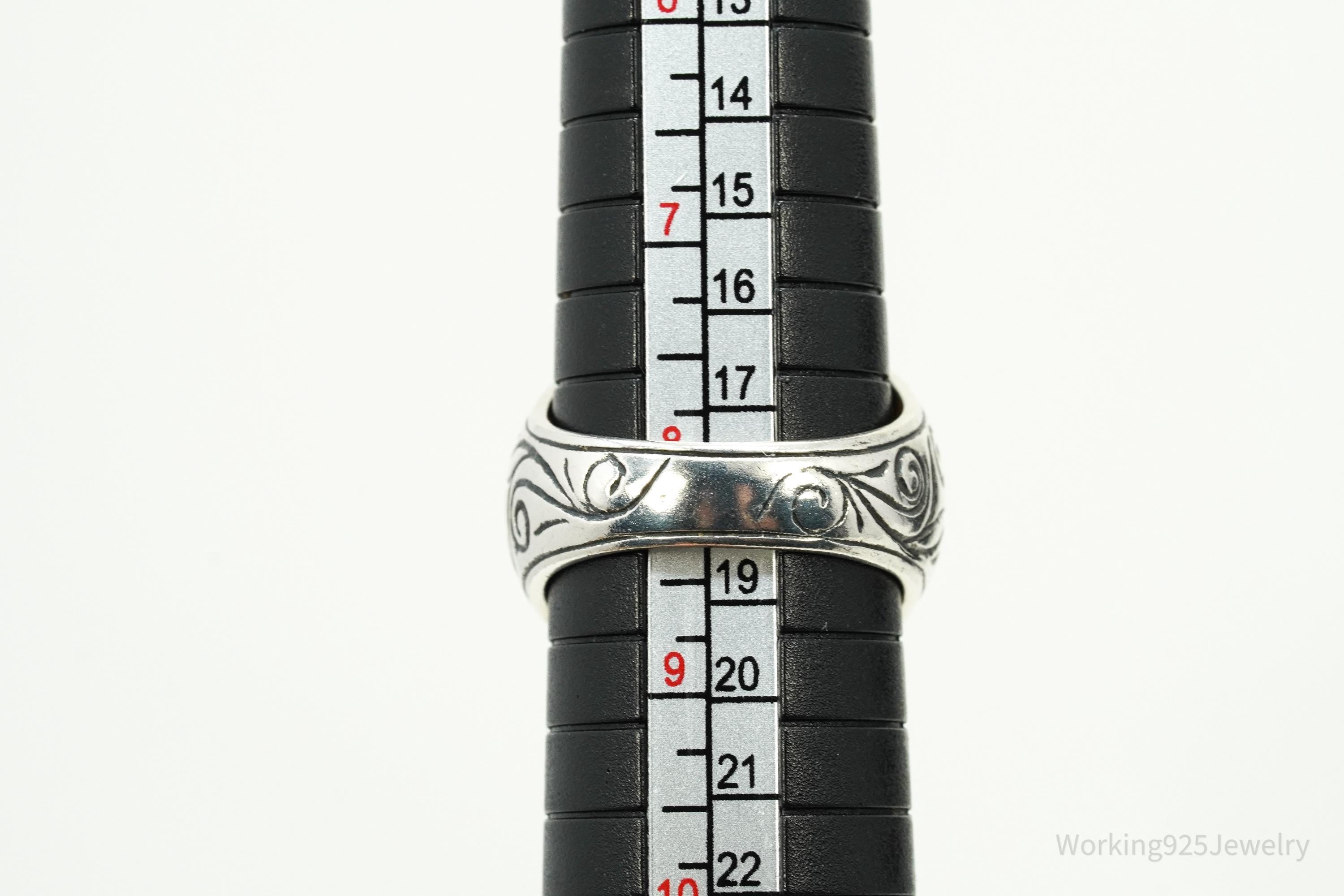 Vintage Pearl Sterling Silver Ring Size 8.25