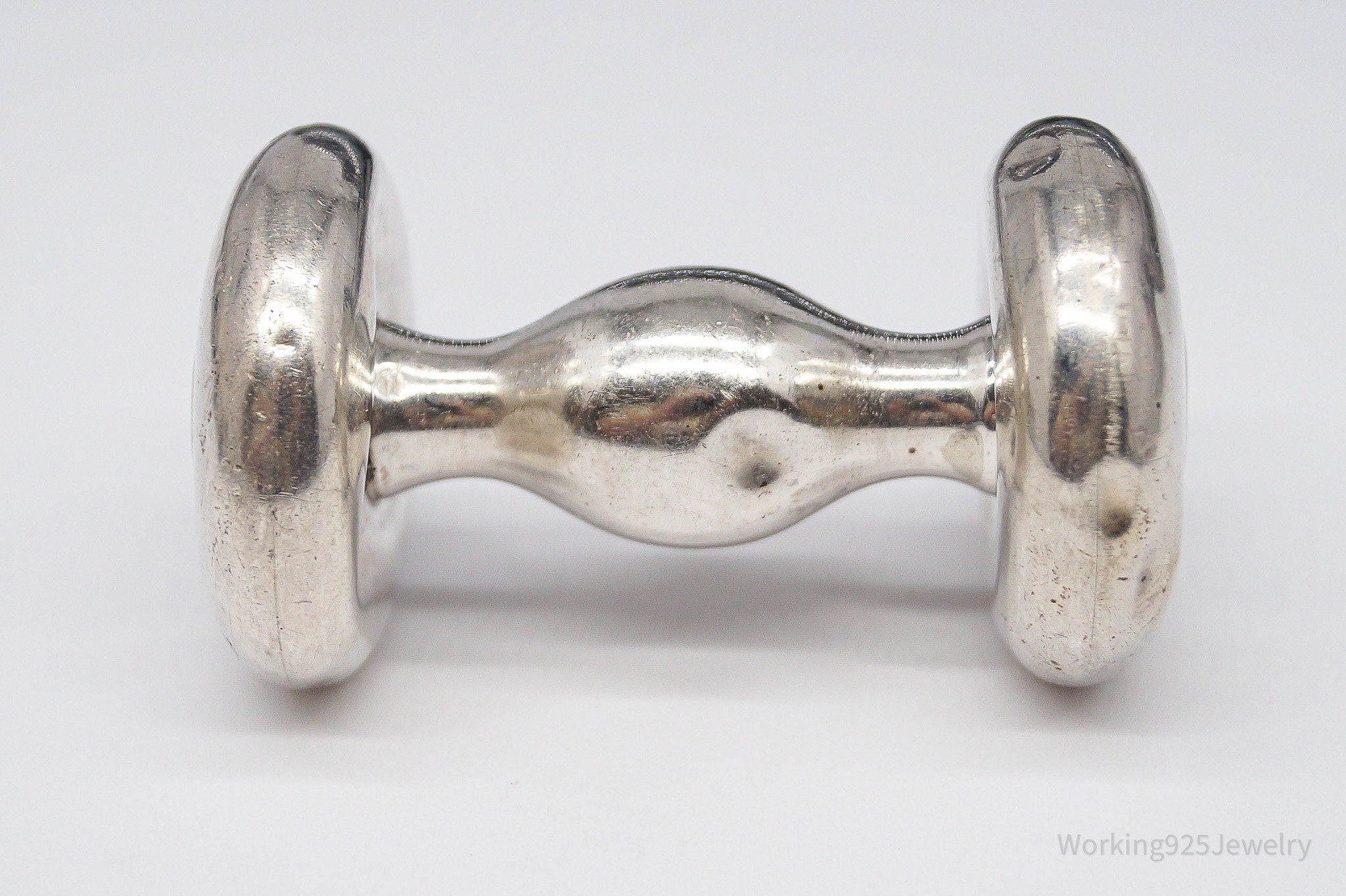 Antique Designer Towle Large Sterling Silver Baby Rattle