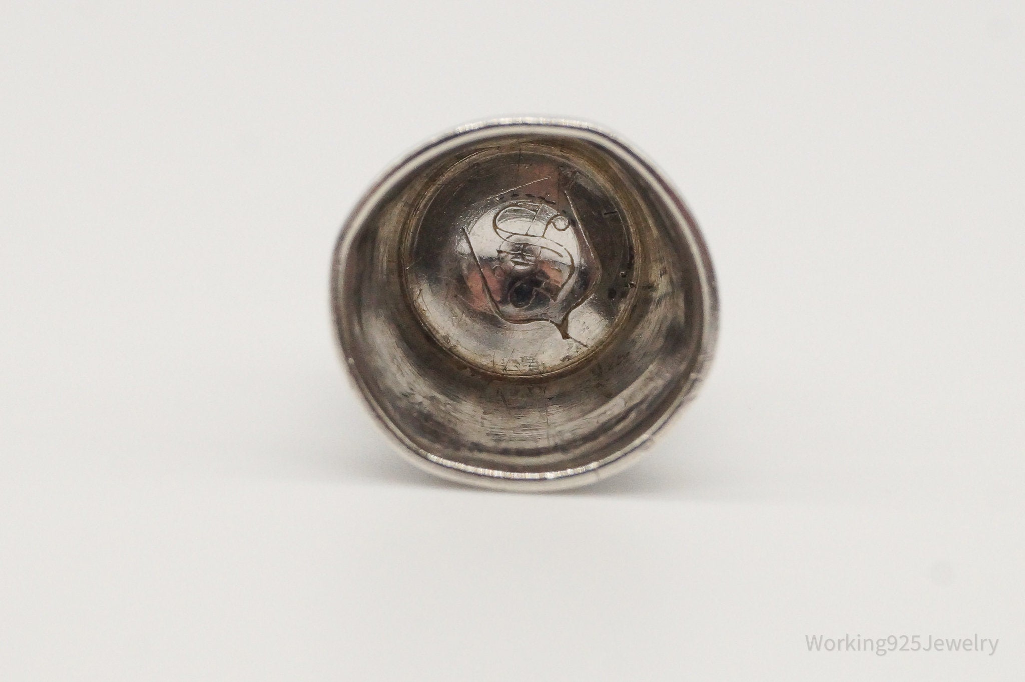 1800s Antique Simons Bros & Co Dome Sterling Silver Thimble Size 5