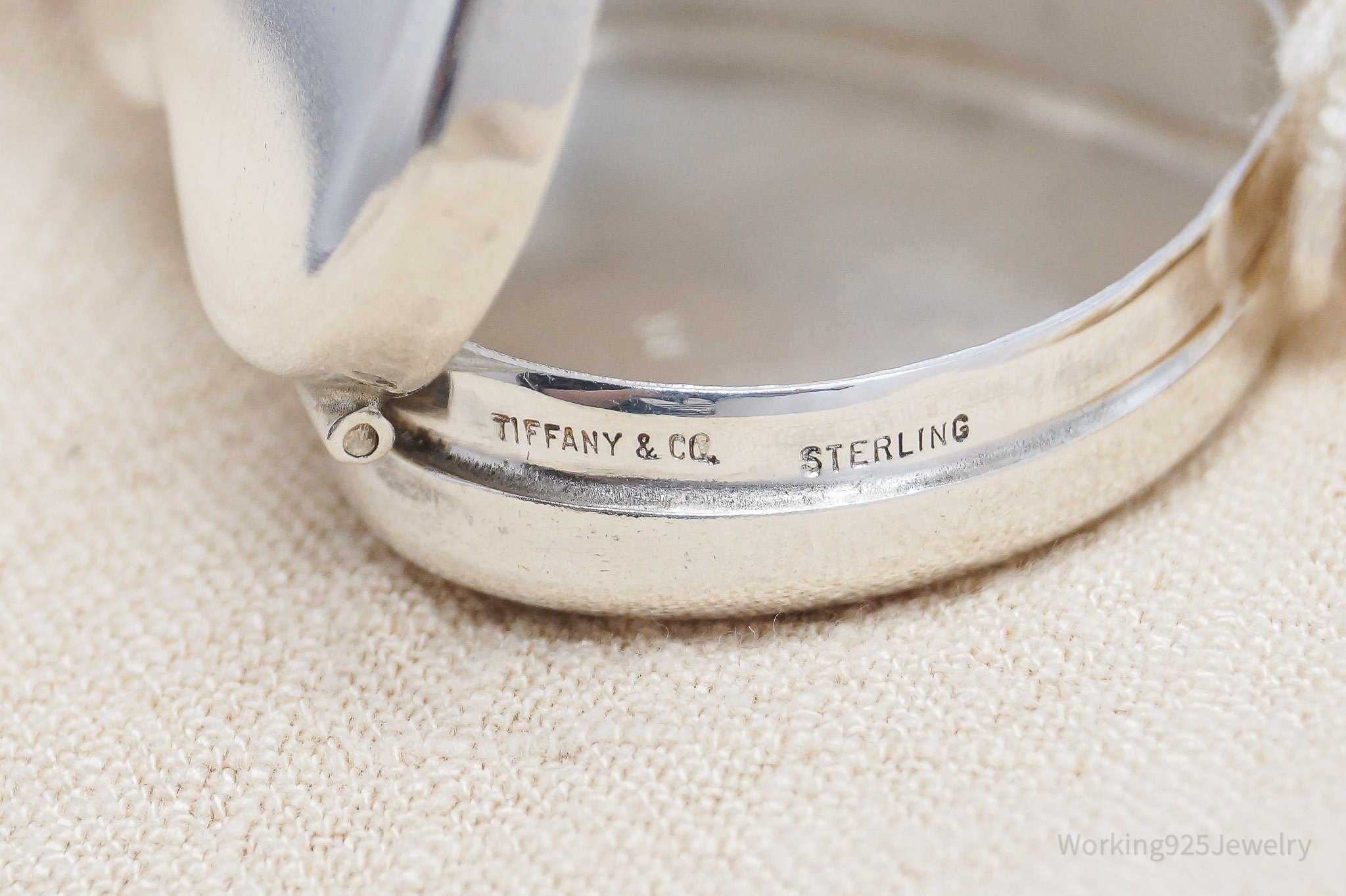 Rare Vintage Tiffany & Company Heart Shaped Sterling Silver Box