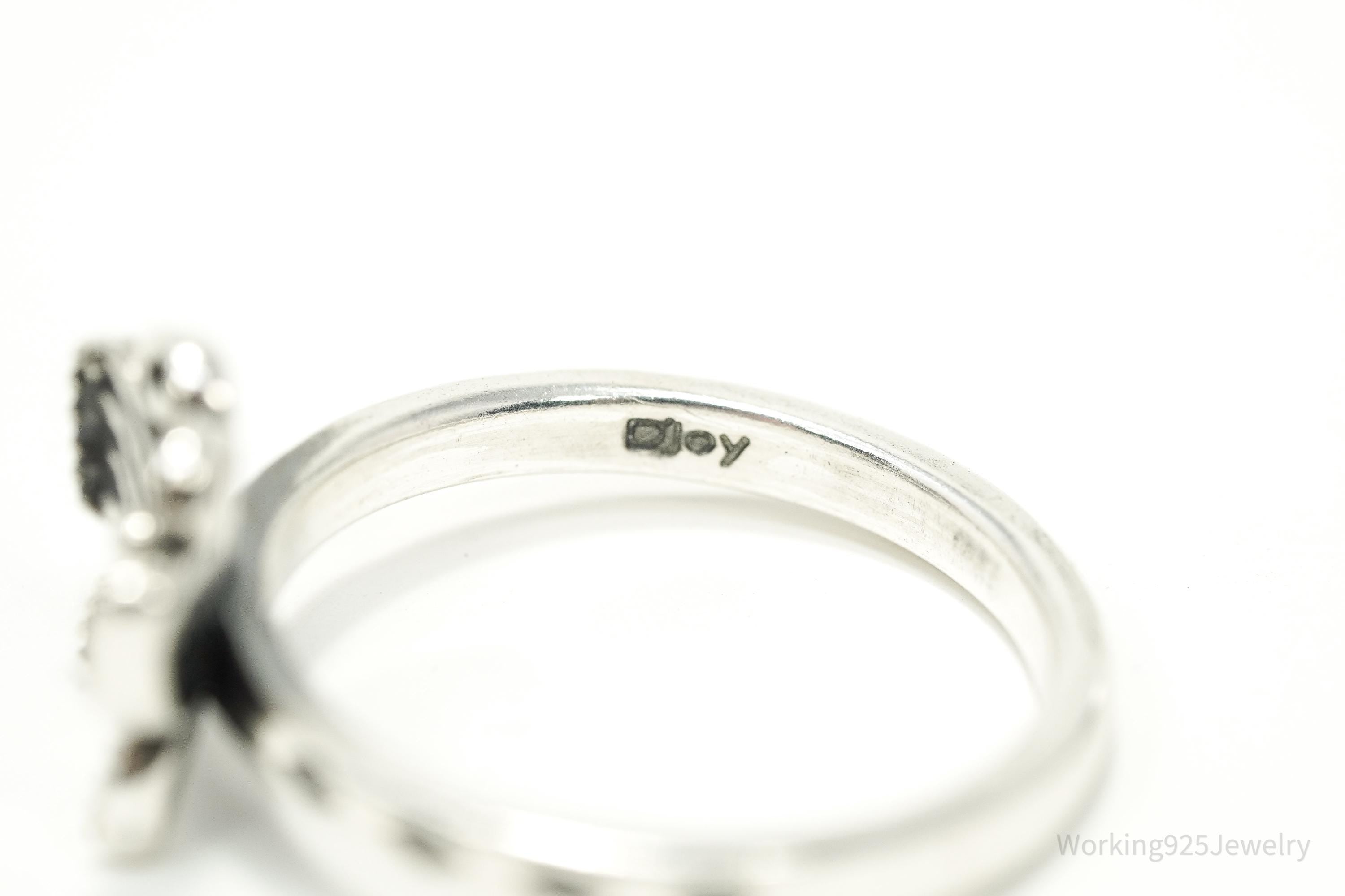 Vintage Butterfly Sterling Silver Ring - Size 8