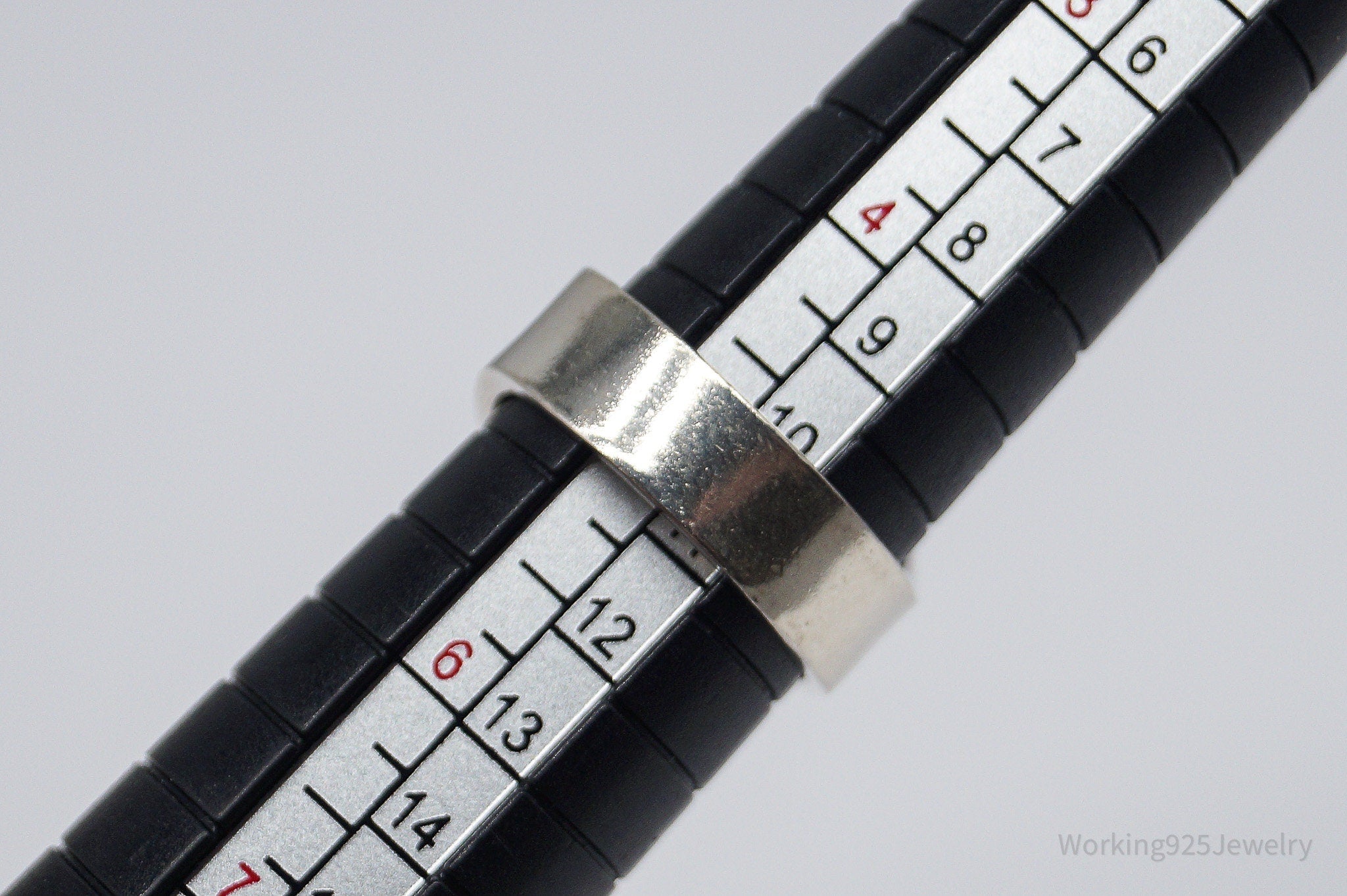 Vintage Sodalite Modernist Style Silver Ring - Size 5