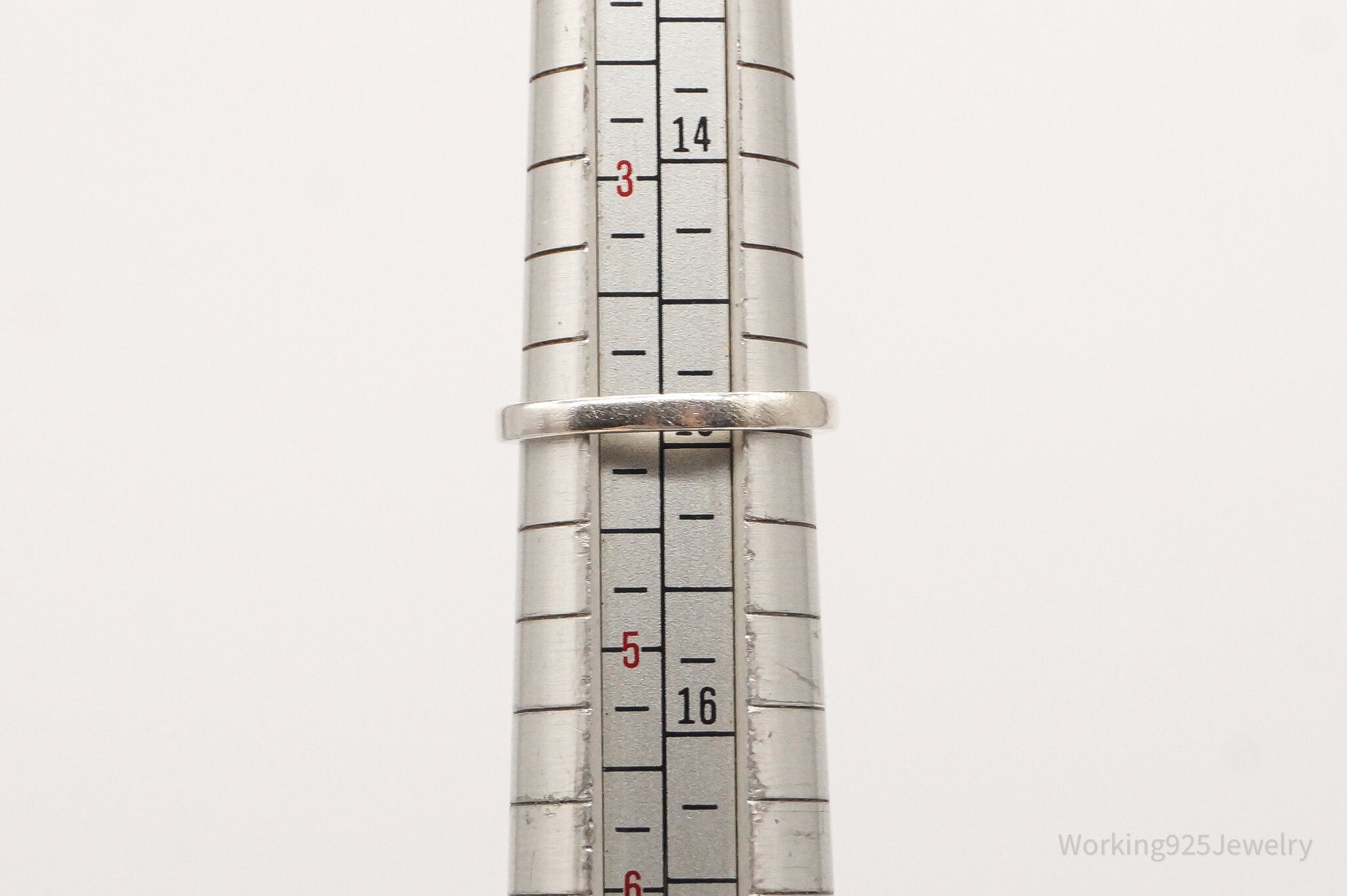 Vintage Cubic Zirconia Stone Sterling Silver Ring - Size 4