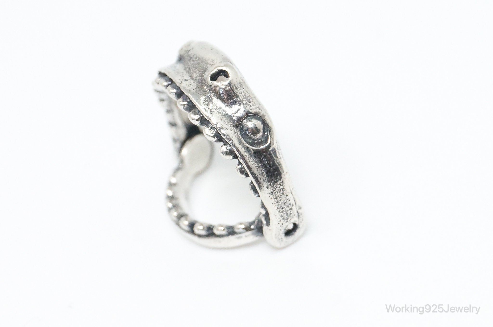 Vintage Shark Sterling Silver Ring - Size 4