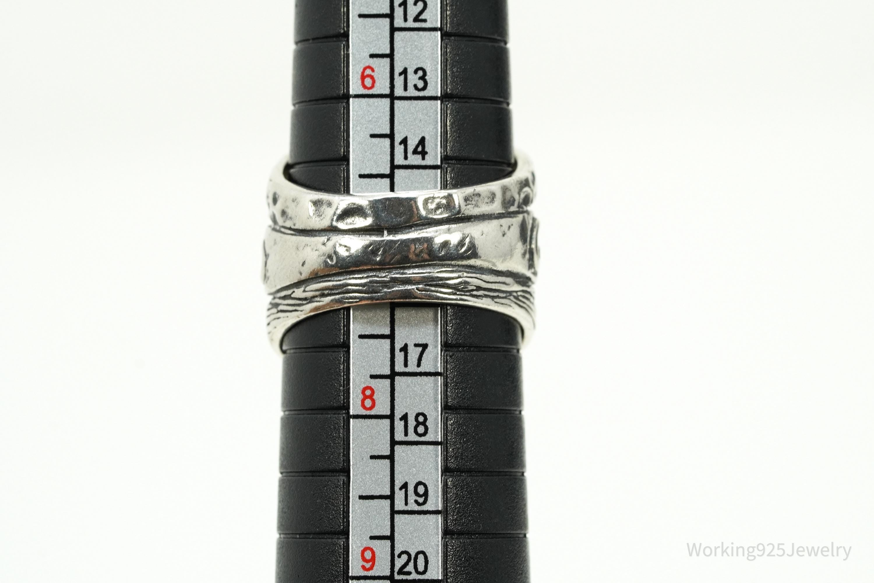 Vintage Shablool Didae Israel Sterling Silver Ring - Size 7.25