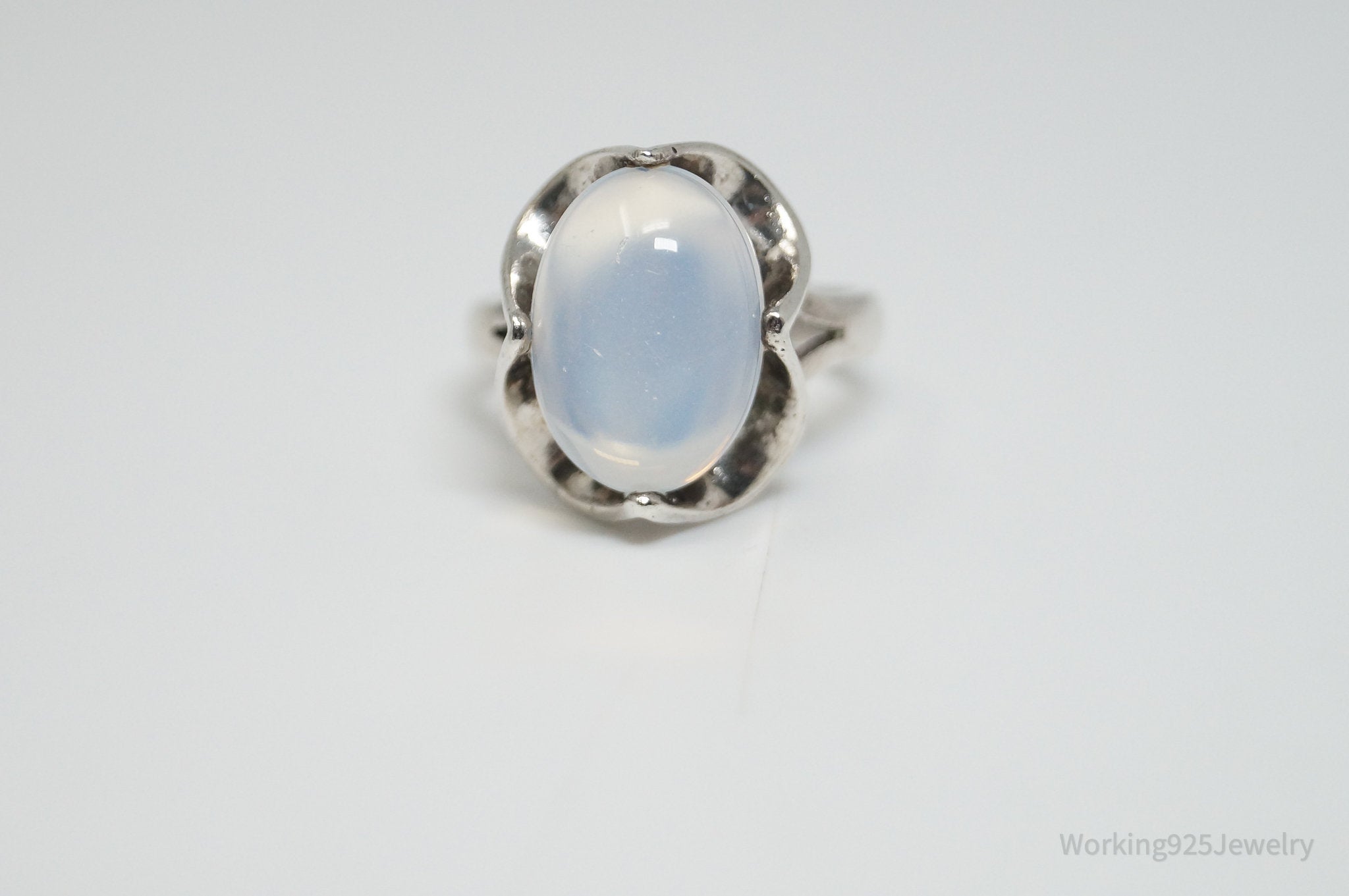 Vintage Opalite Southwestern Sterling Silver Ring - Sz 6.25