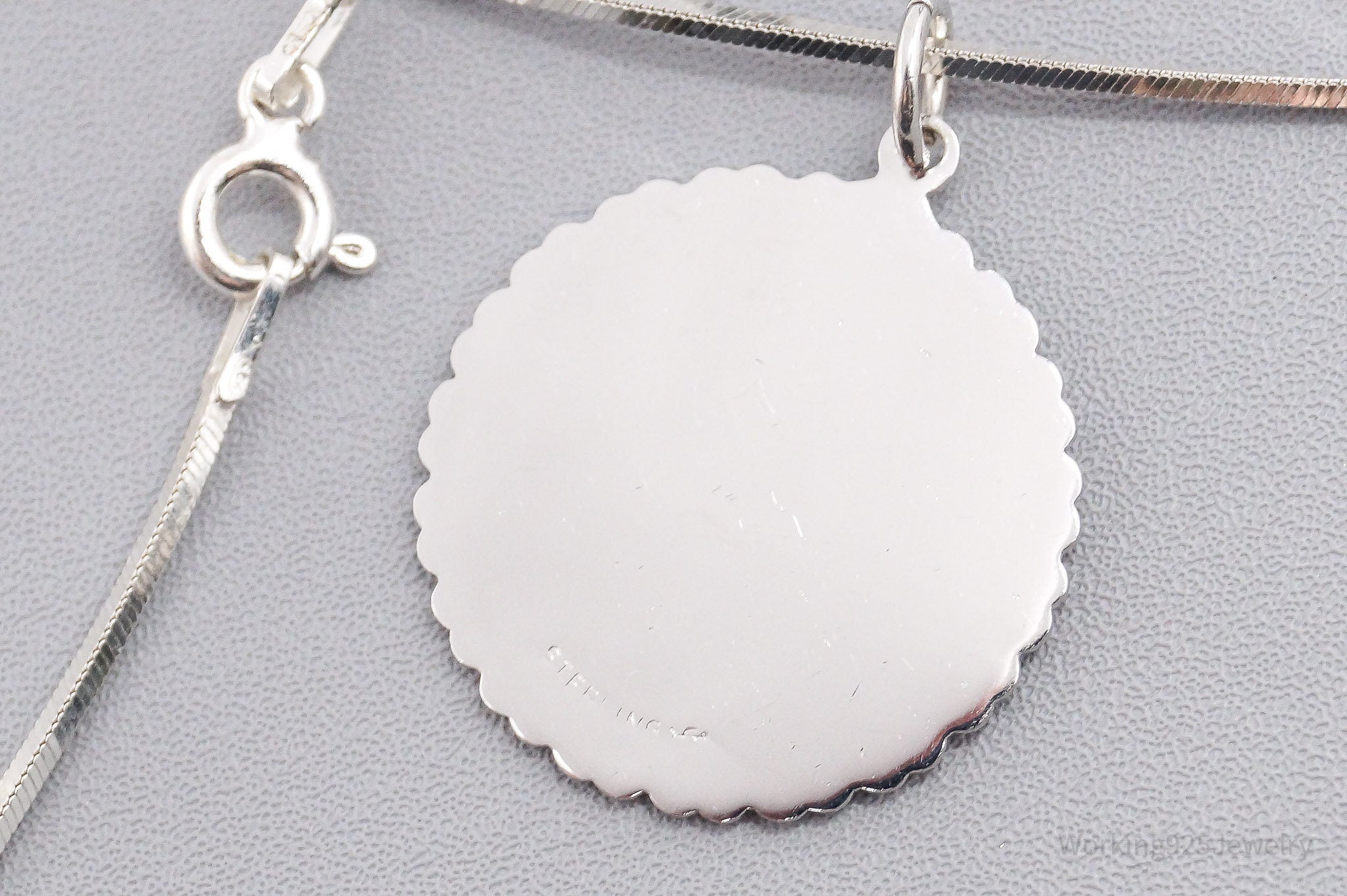 Vintage Maid Of Honor Sterling Silver Necklace 20"