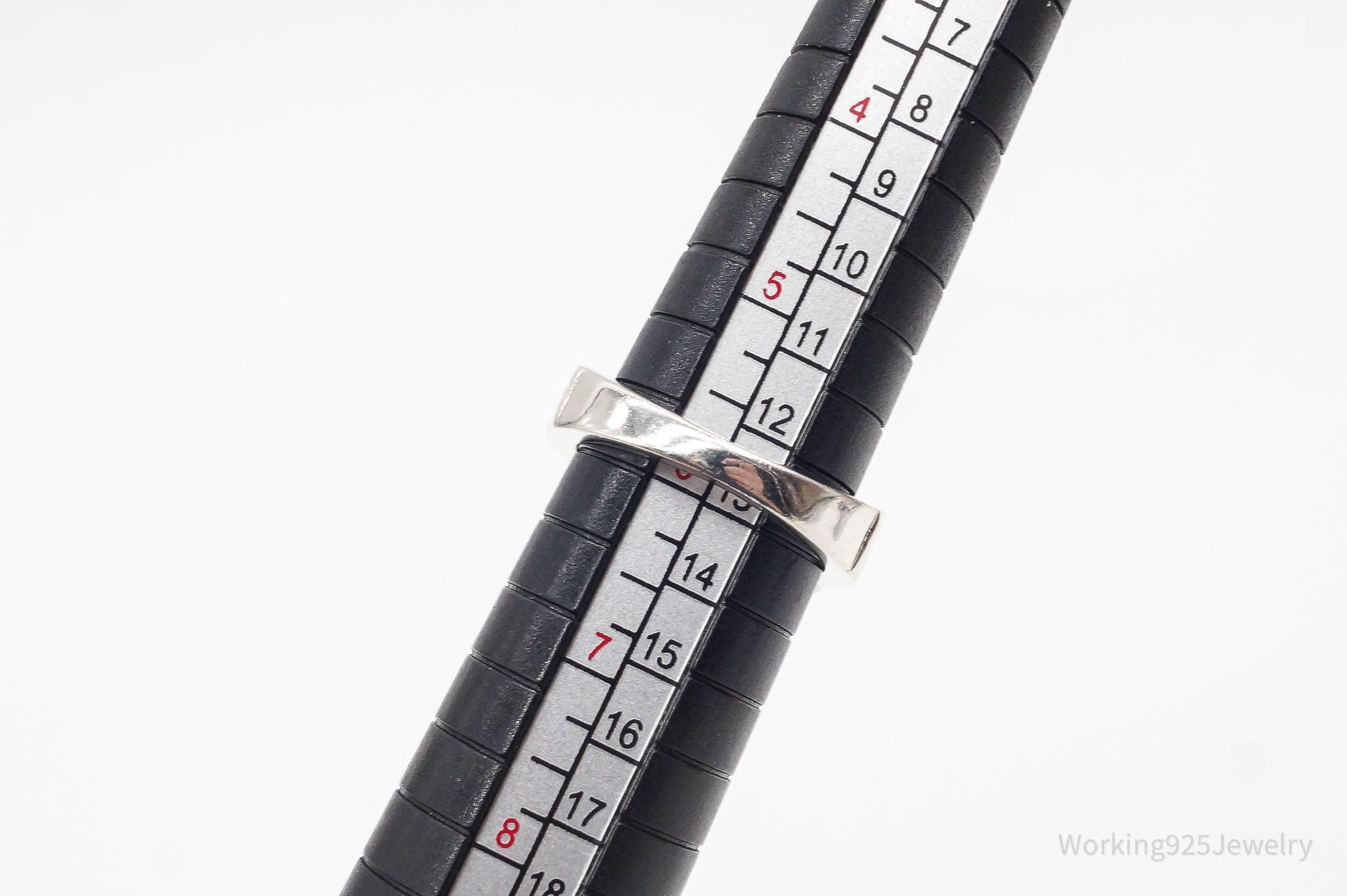 Vintage Large Smoky Topaz Sterling Silver Ring - Size 5.75