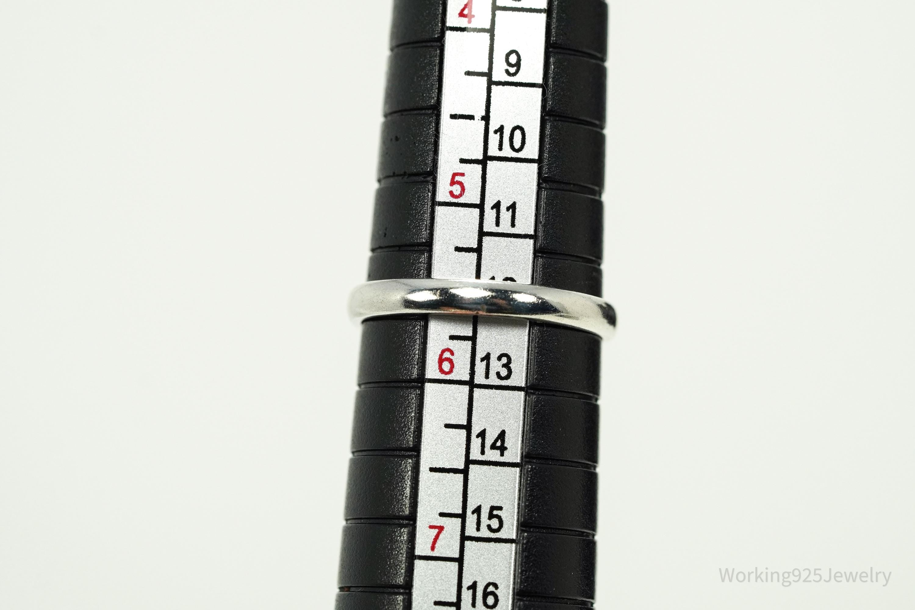 Vintage Heart Locket Sterling Silver Ring - Size 5.5