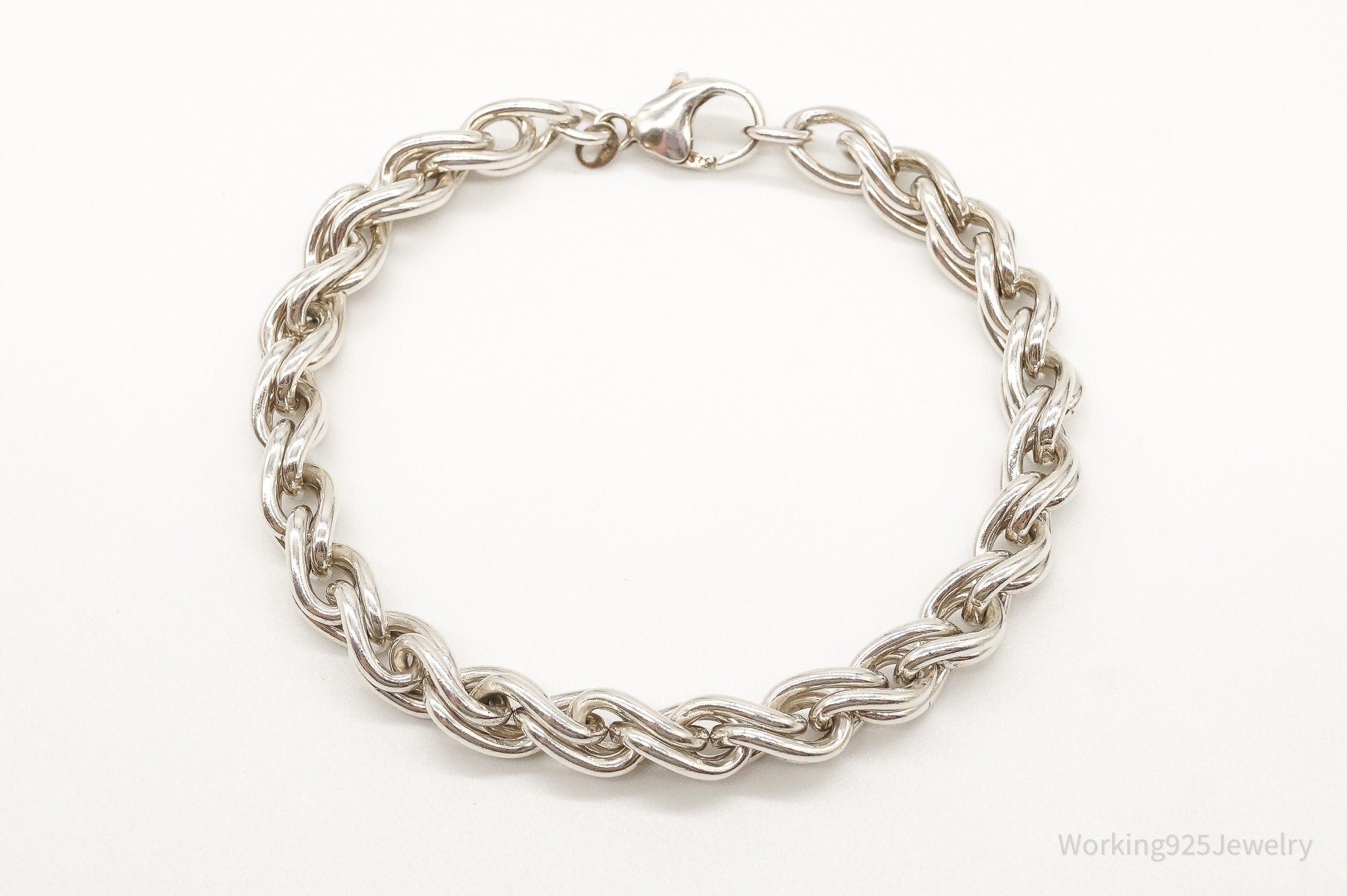 Vintage Sterling Silver Link Bracelet