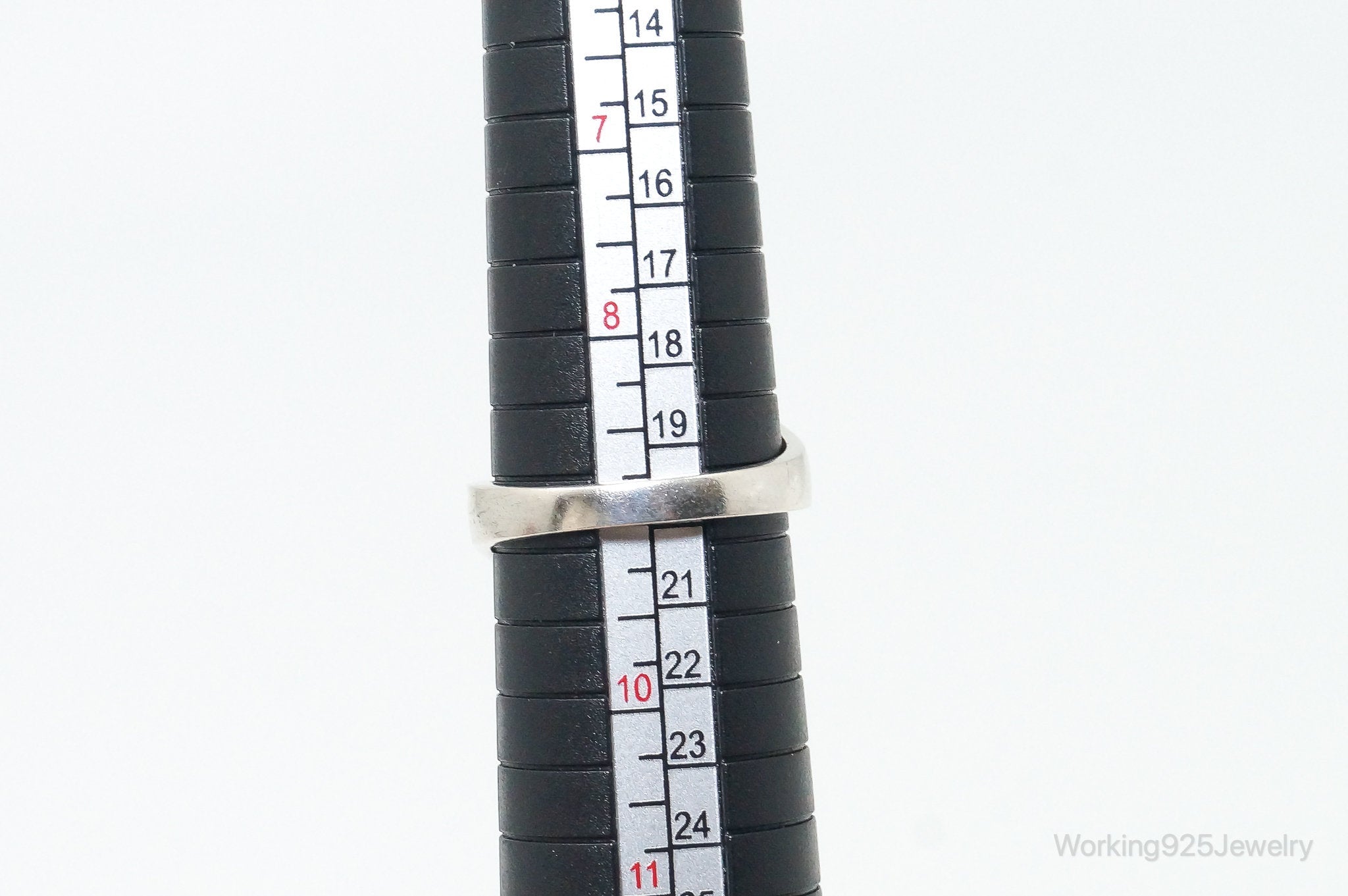 Vintage Art Deco Amethyst Sterling Silver Ring - SZ 9