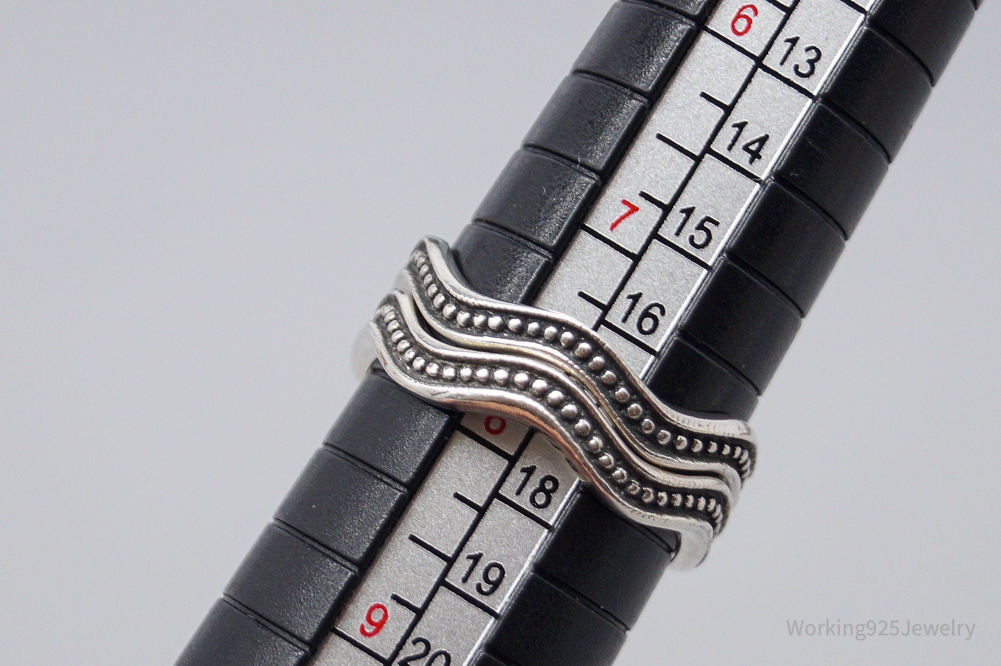 Vintage Boma Amethyst Sterling Silver Stacker Ring Set - Size 7.75