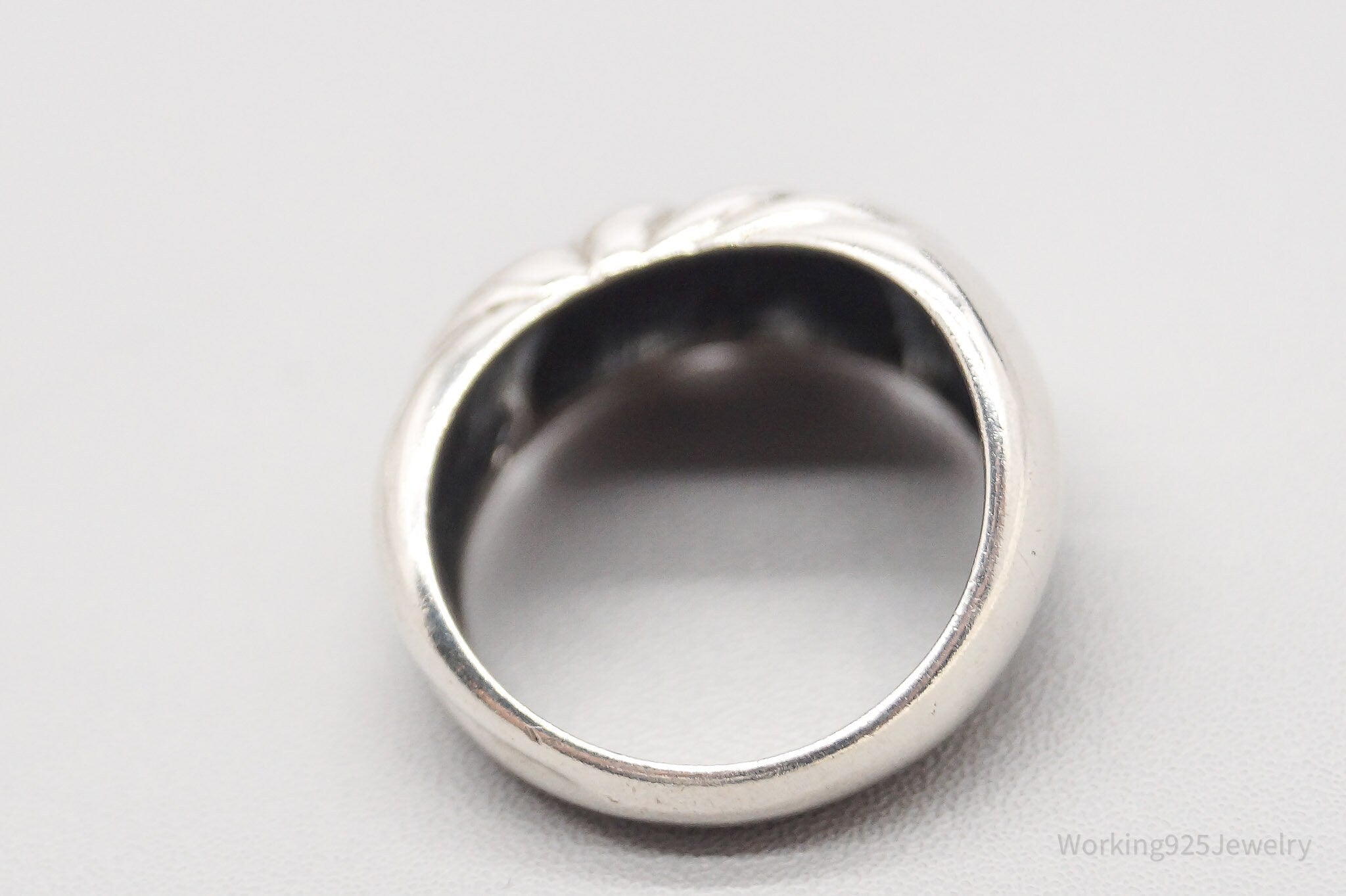 Vintage Designer KABANA Modernist Sterling Silver Ring - Size 5