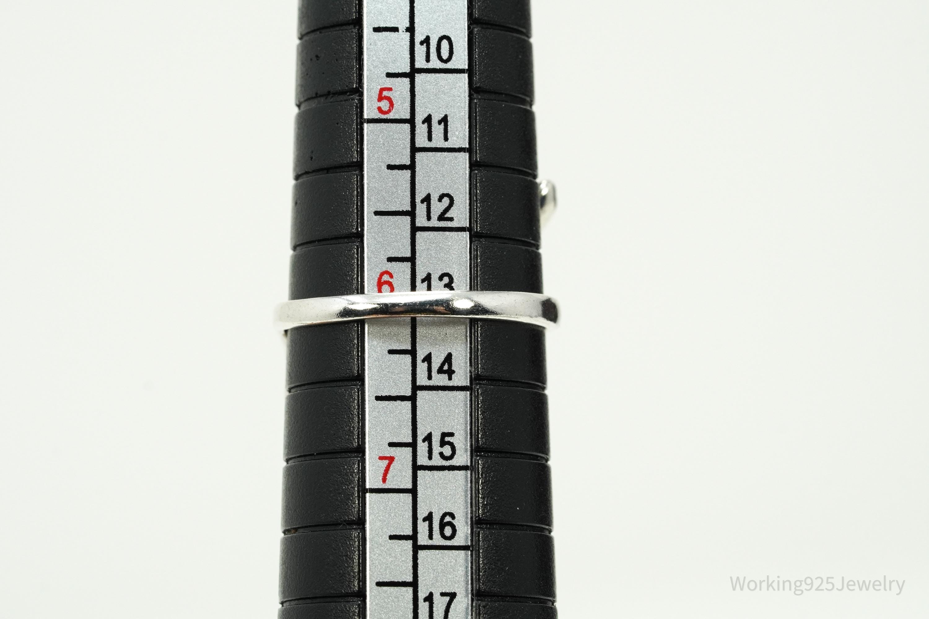 Vintage Dachshund Sterling Silver Ring - Size 6