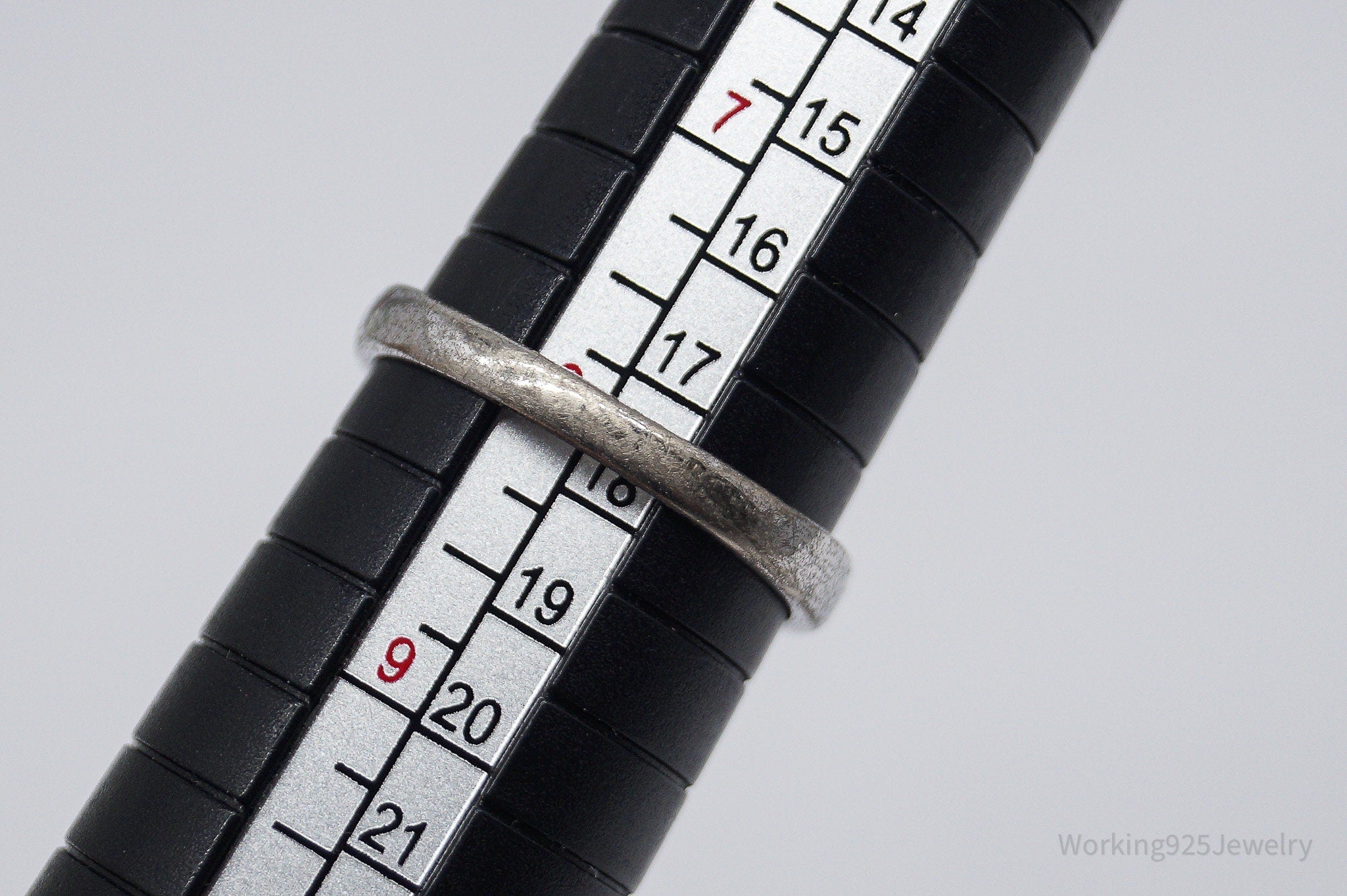 Vintage Pink & White Cubic Zirconia Rhodium Over Sterling Silver Ring - Size 8