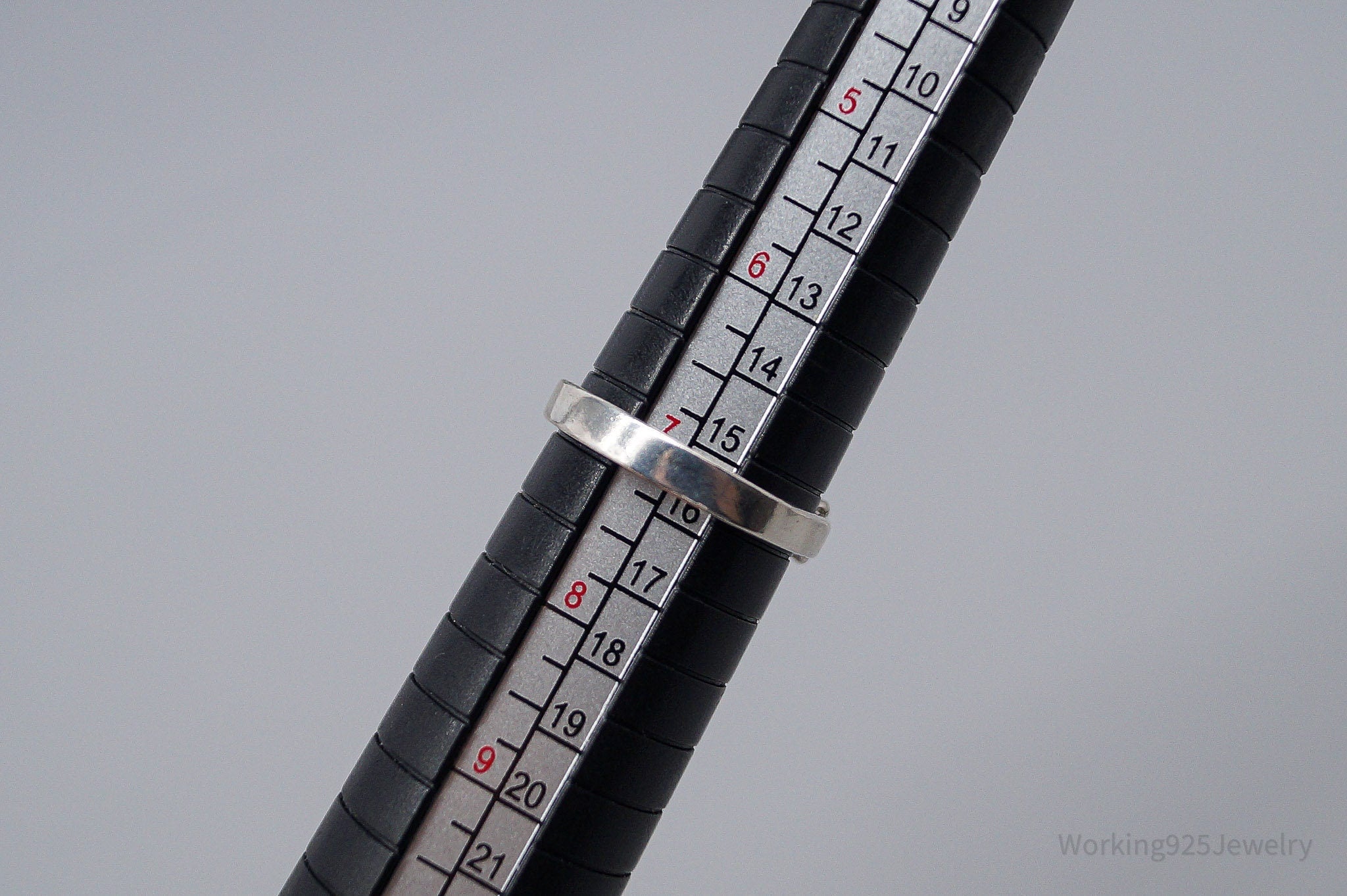 Vintage Amethyst Sterling Silver Ring - Size 7