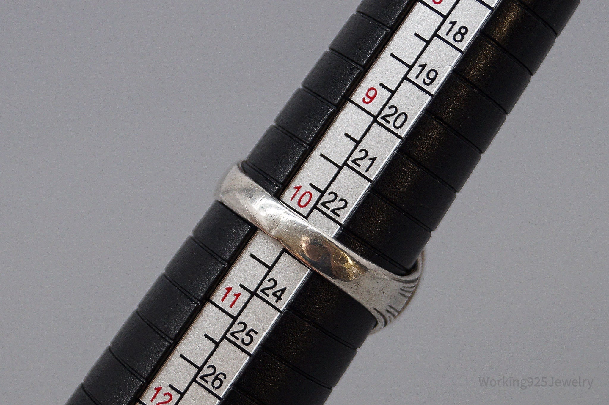 Vintage Uncas Mfg Co 1999-D Roosevelt Dime 12K GF Sterling Silver Ring - Size 10.25