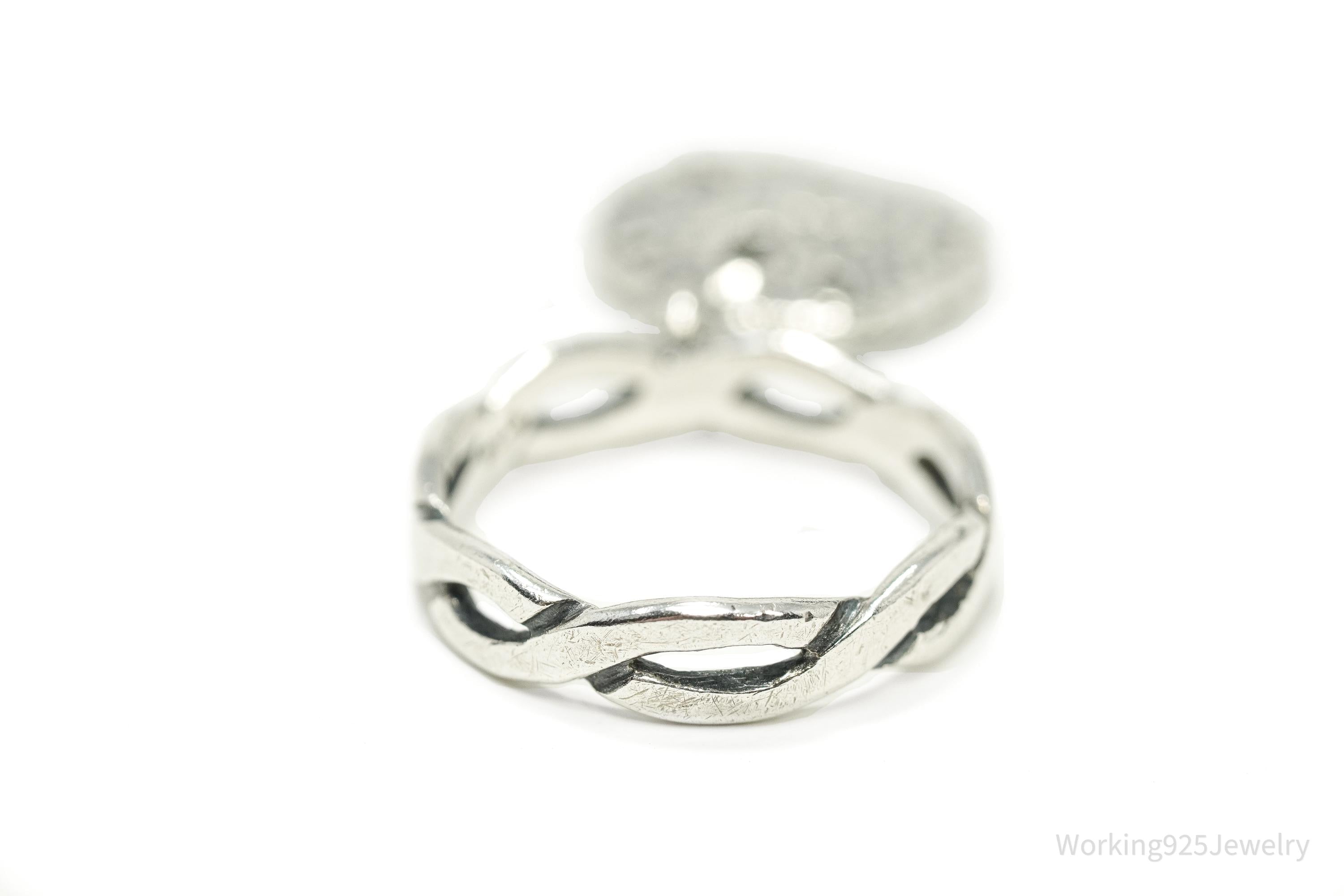 RARE Retired Vintage James Avery Sand Dollar Sterling Silver Ring - Size 5