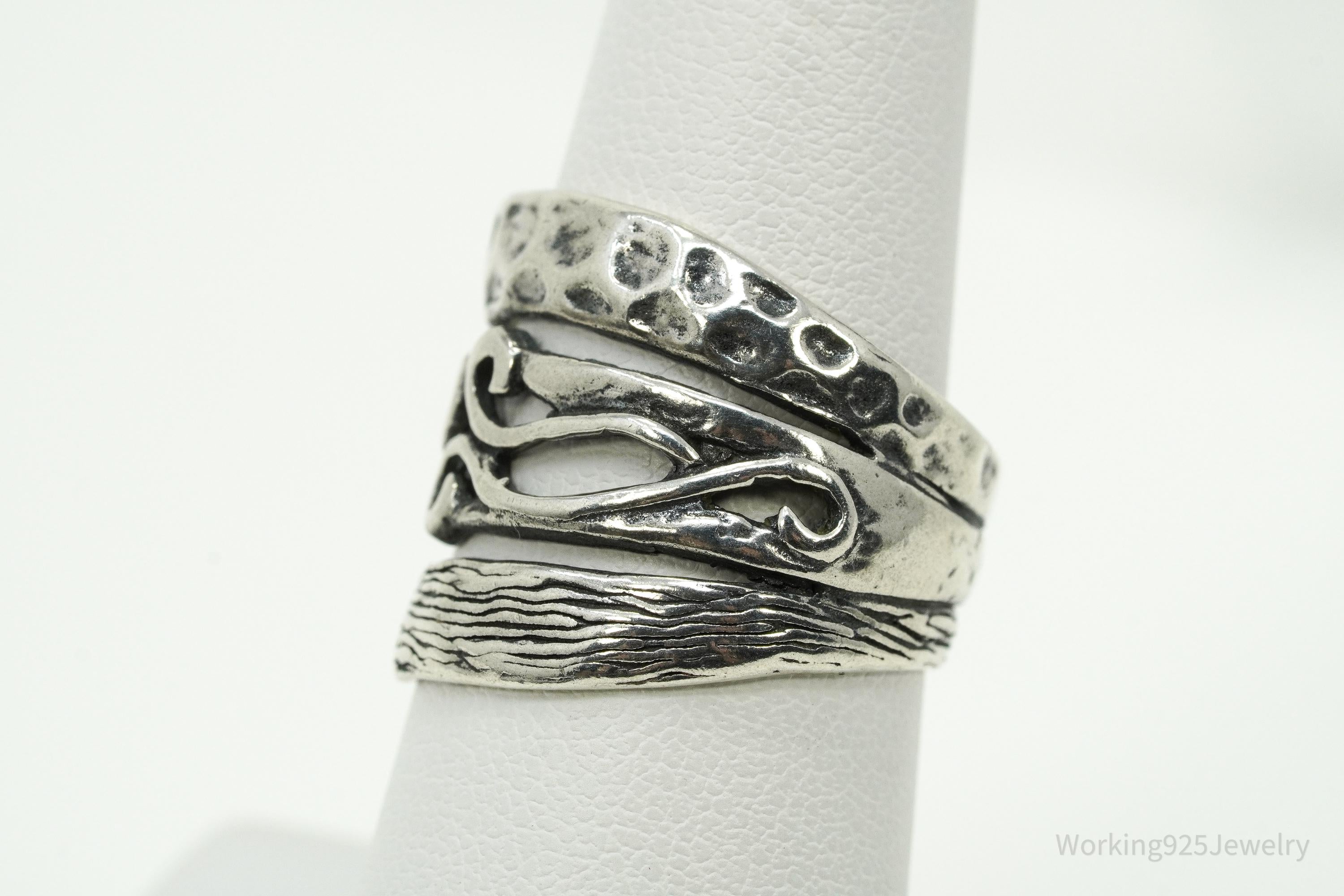 Vintage Shablool Didae Israel Sterling Silver Ring - Size 7.25