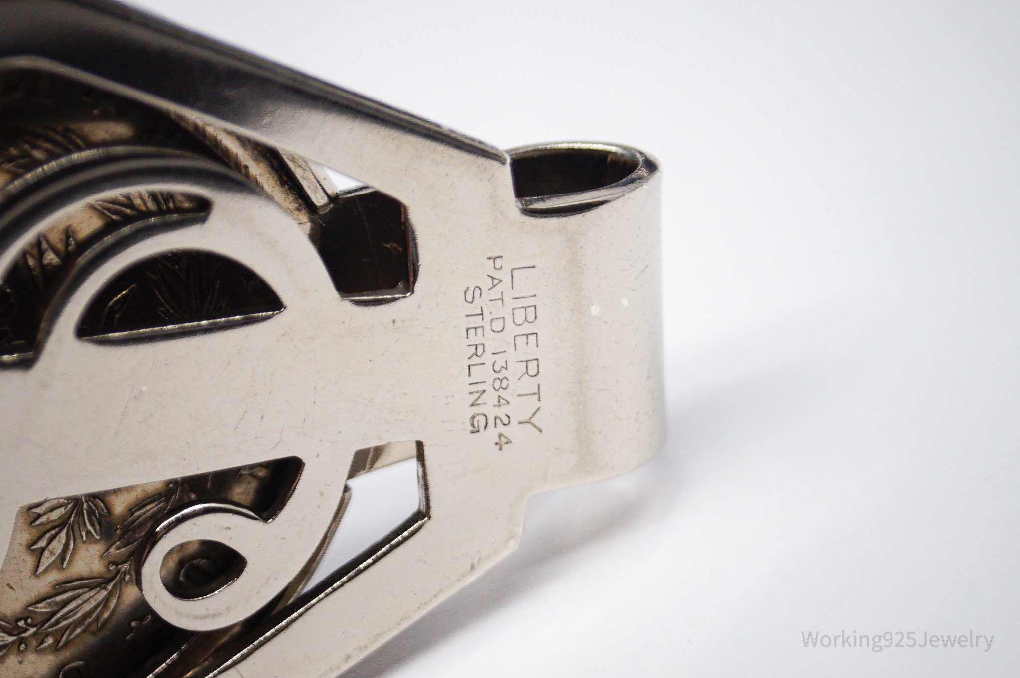 Antique 1884 Morgan Silver Dollar Coin Sterling Silver Money Clip