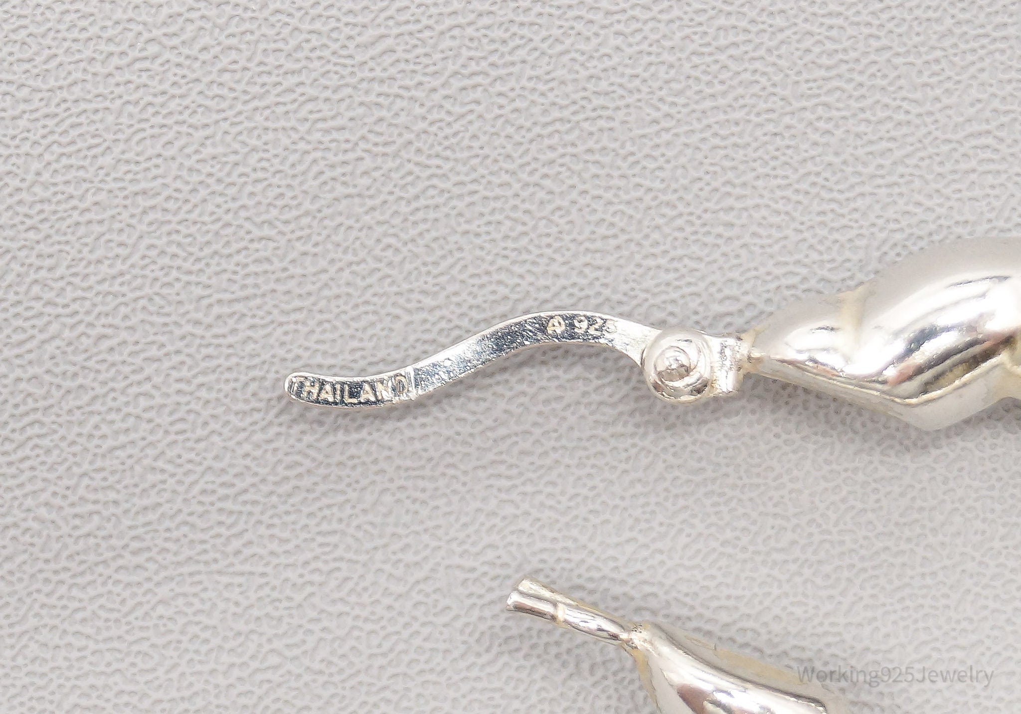 Vintage Italian Puffy Twist Sterling Silver Hoop Earrings