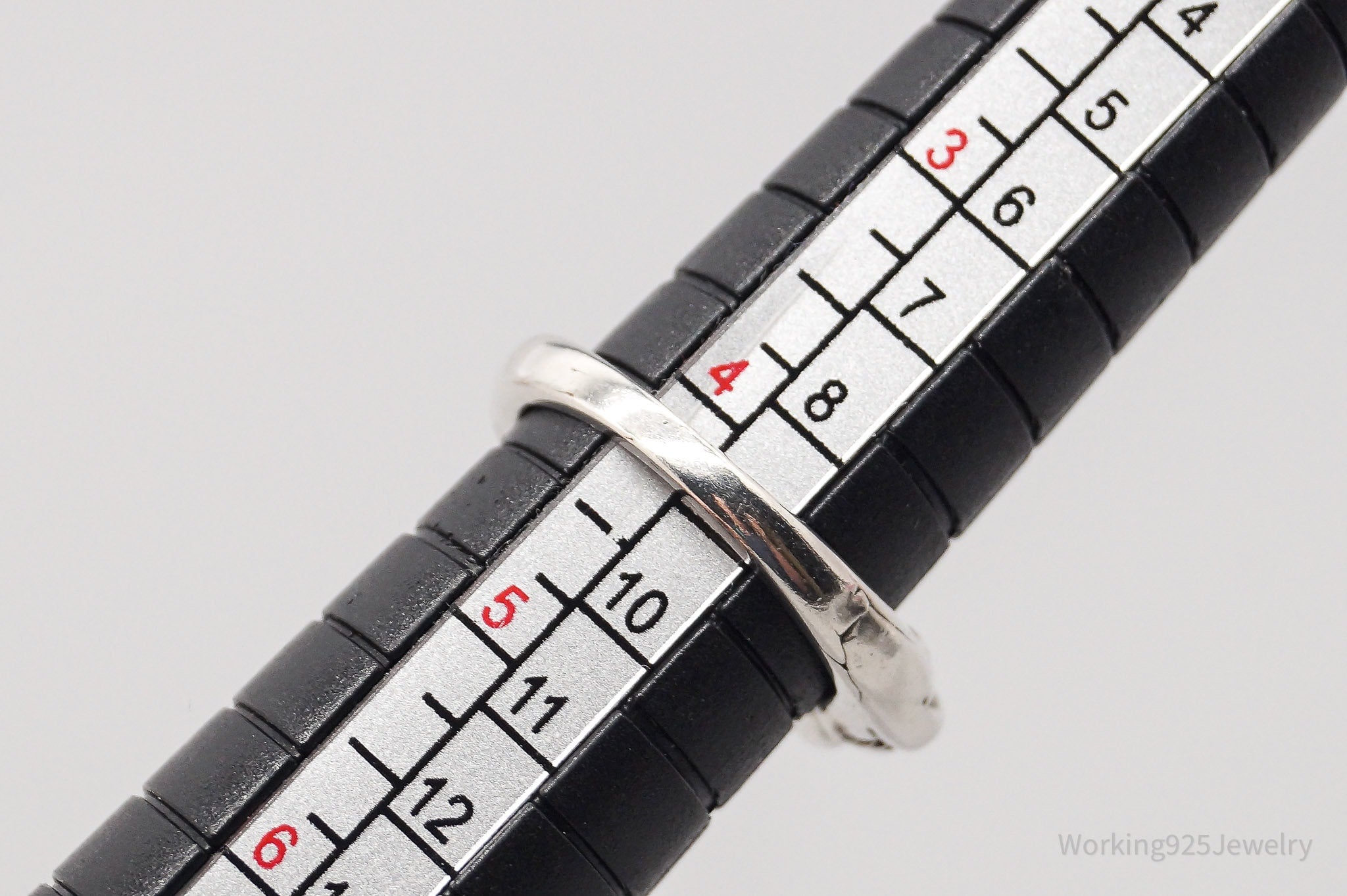 Antique Cable Twist 835 Silver Ring - Size 4.75