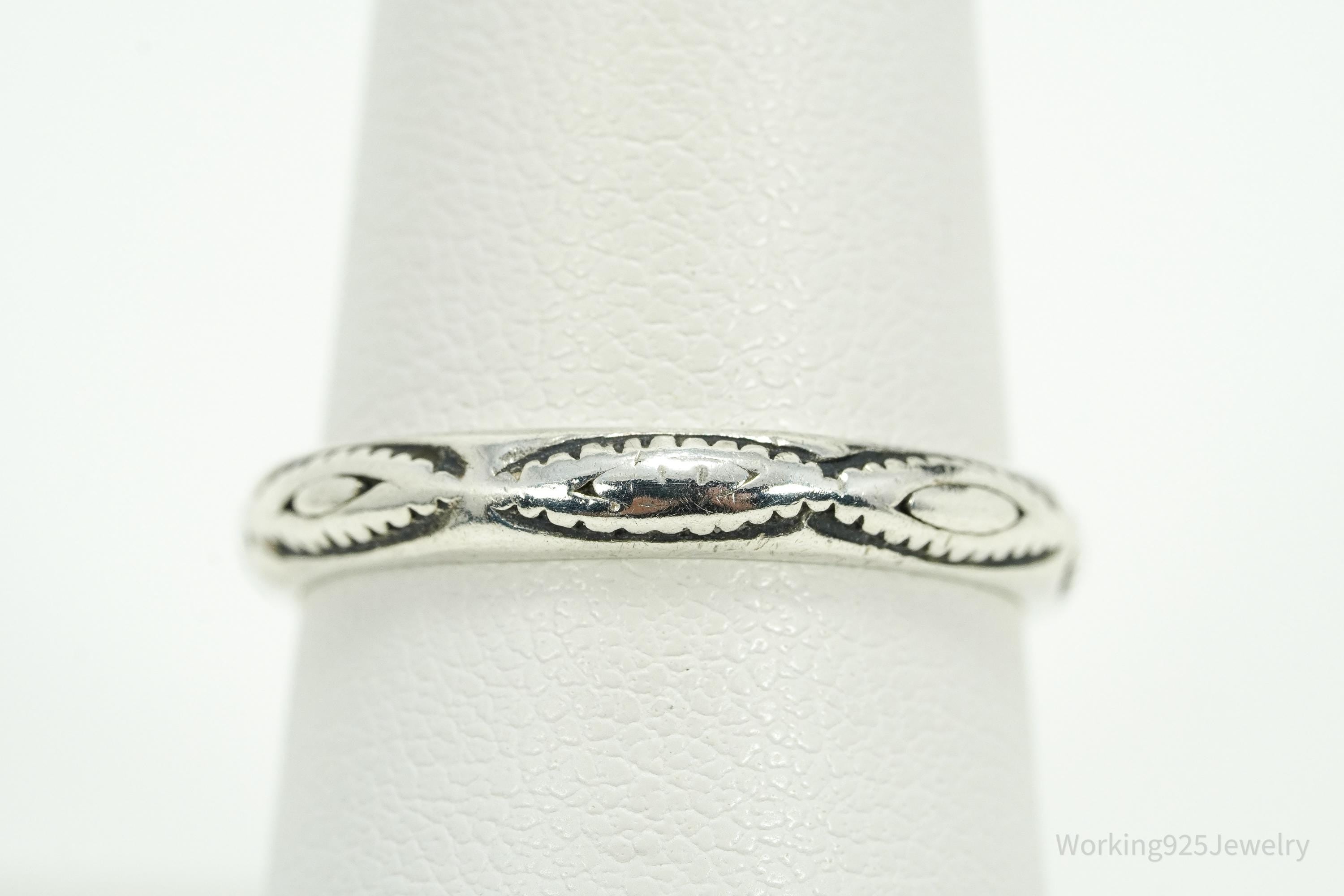 Vintage Designer Silpada Sterling Silver Stacker Ring - Size 8