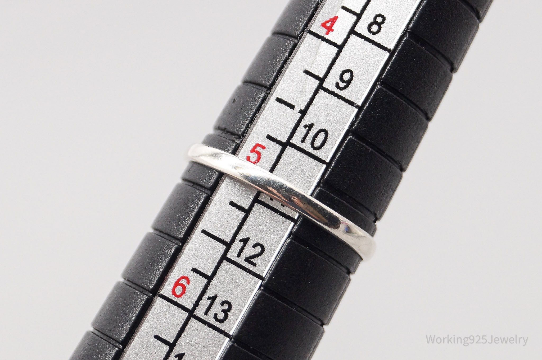 Vintage Designer Kabana Black Onyx Sterling Silver Ring - Size 5