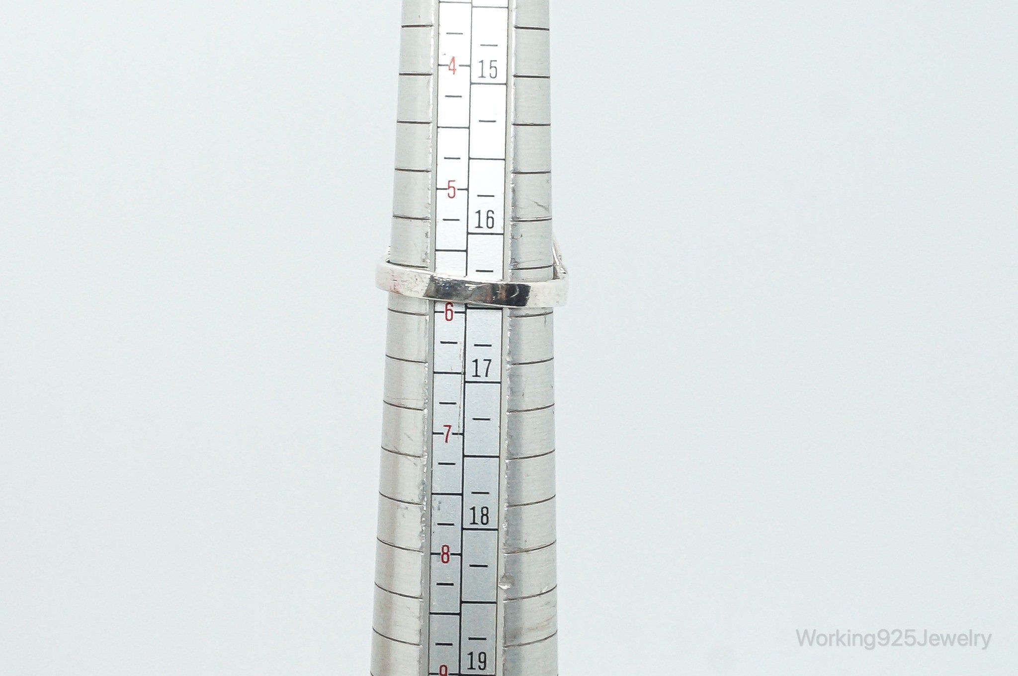 Vintage Flower Sterling Silver Ring - Size 5.75