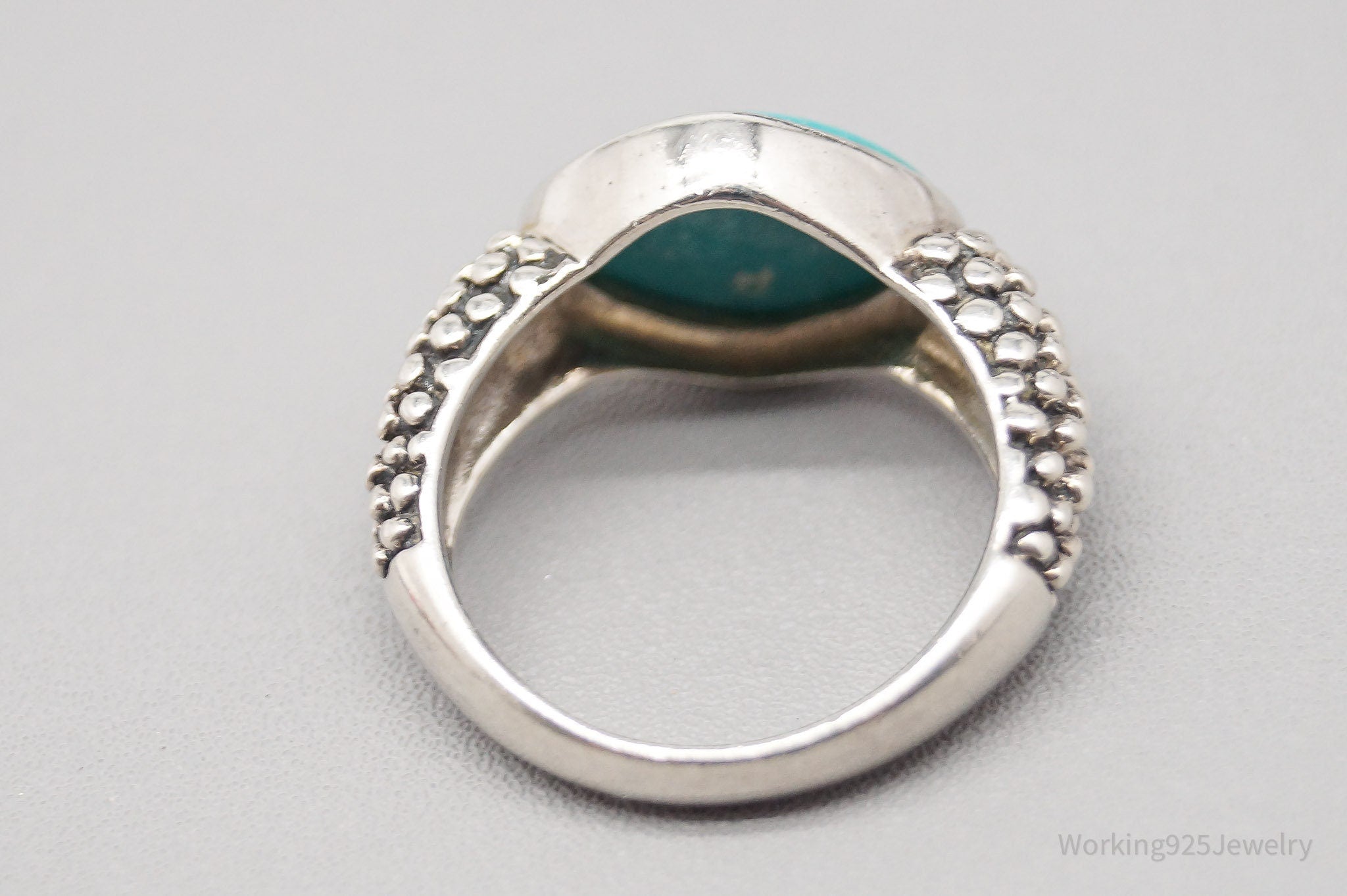 Vintage Turquoise Sterling Silver Ring - Size 6