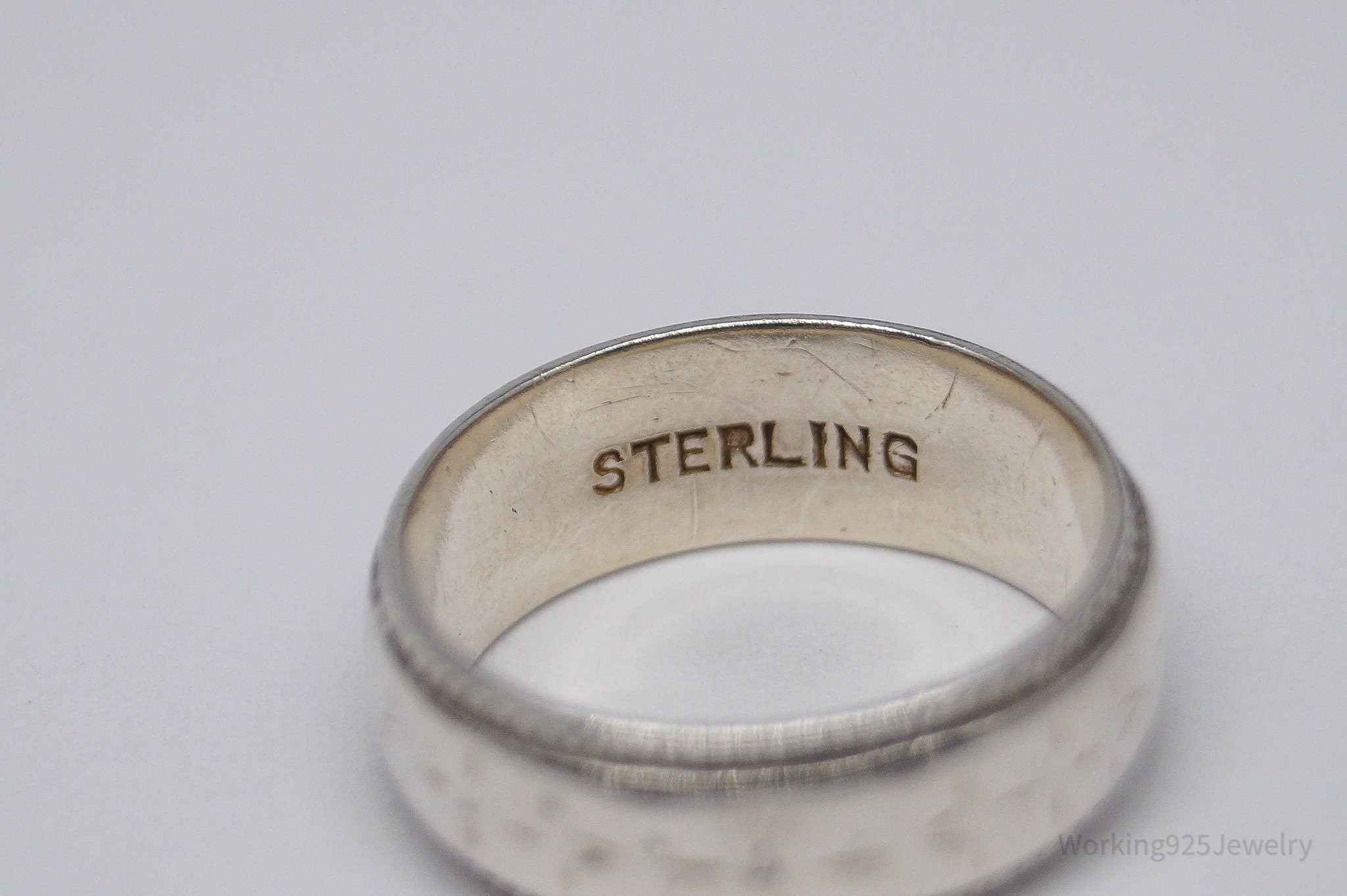 Antique Sterling Silver Band Ring - Size 5.5