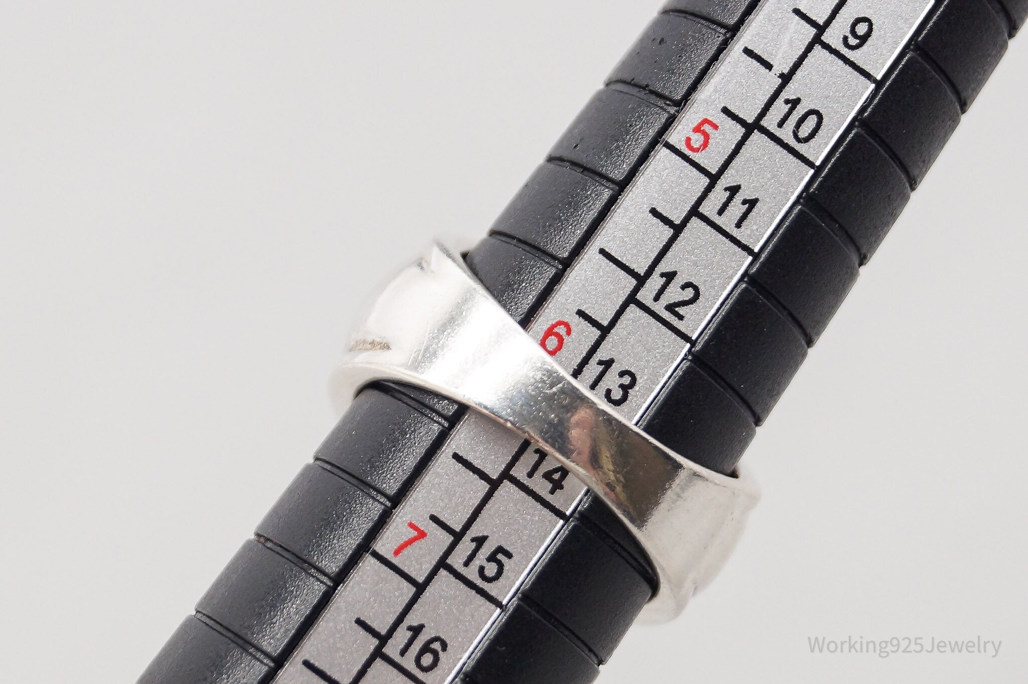 Vintage Black Onyx Sterling Silver Ring - Size 6.25