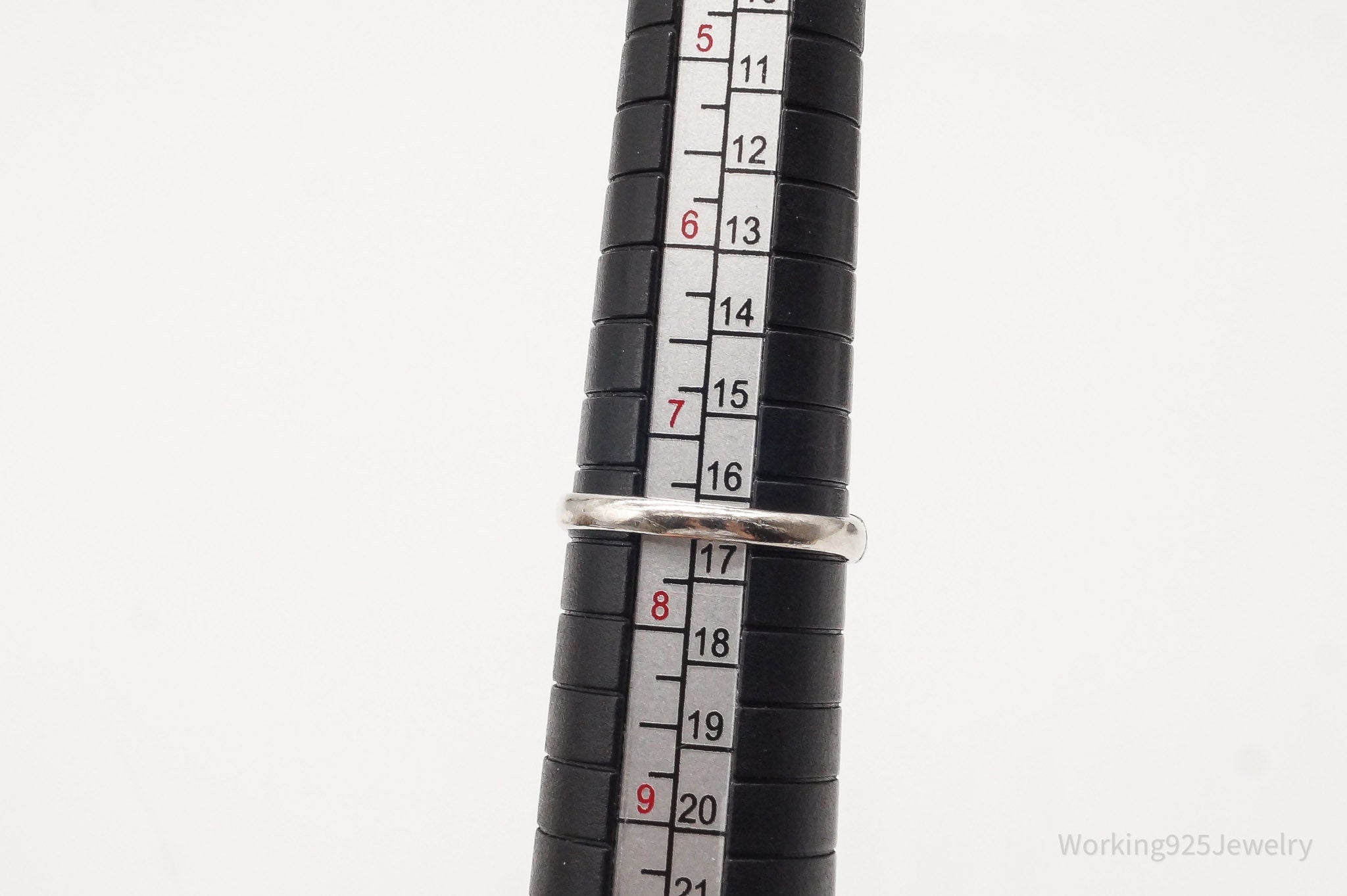 Vintage Blue Topaz Sterling Silver Ring - Size 7.5