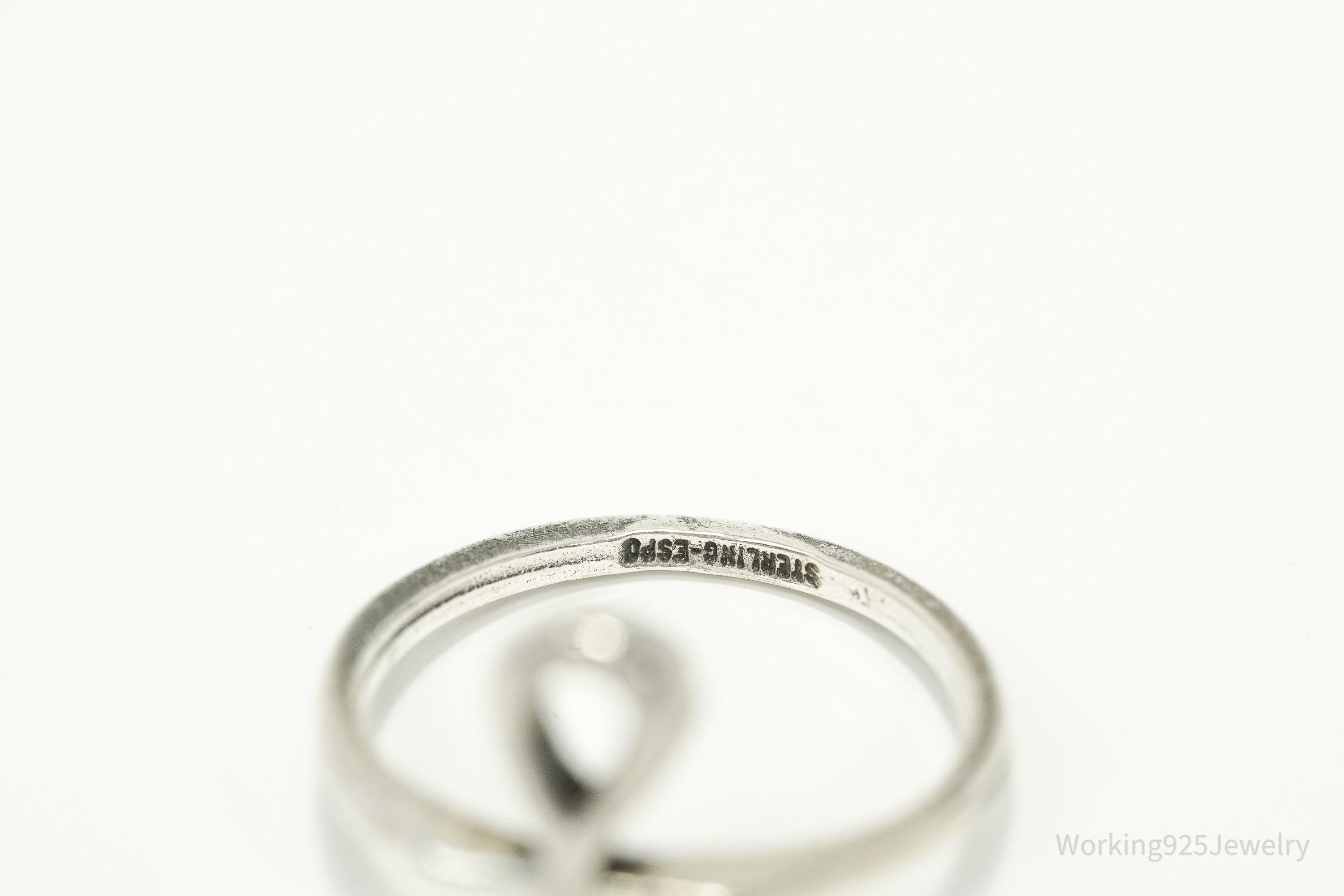 Vintage Espo Sterling Silver Ankh Ring - Size 5