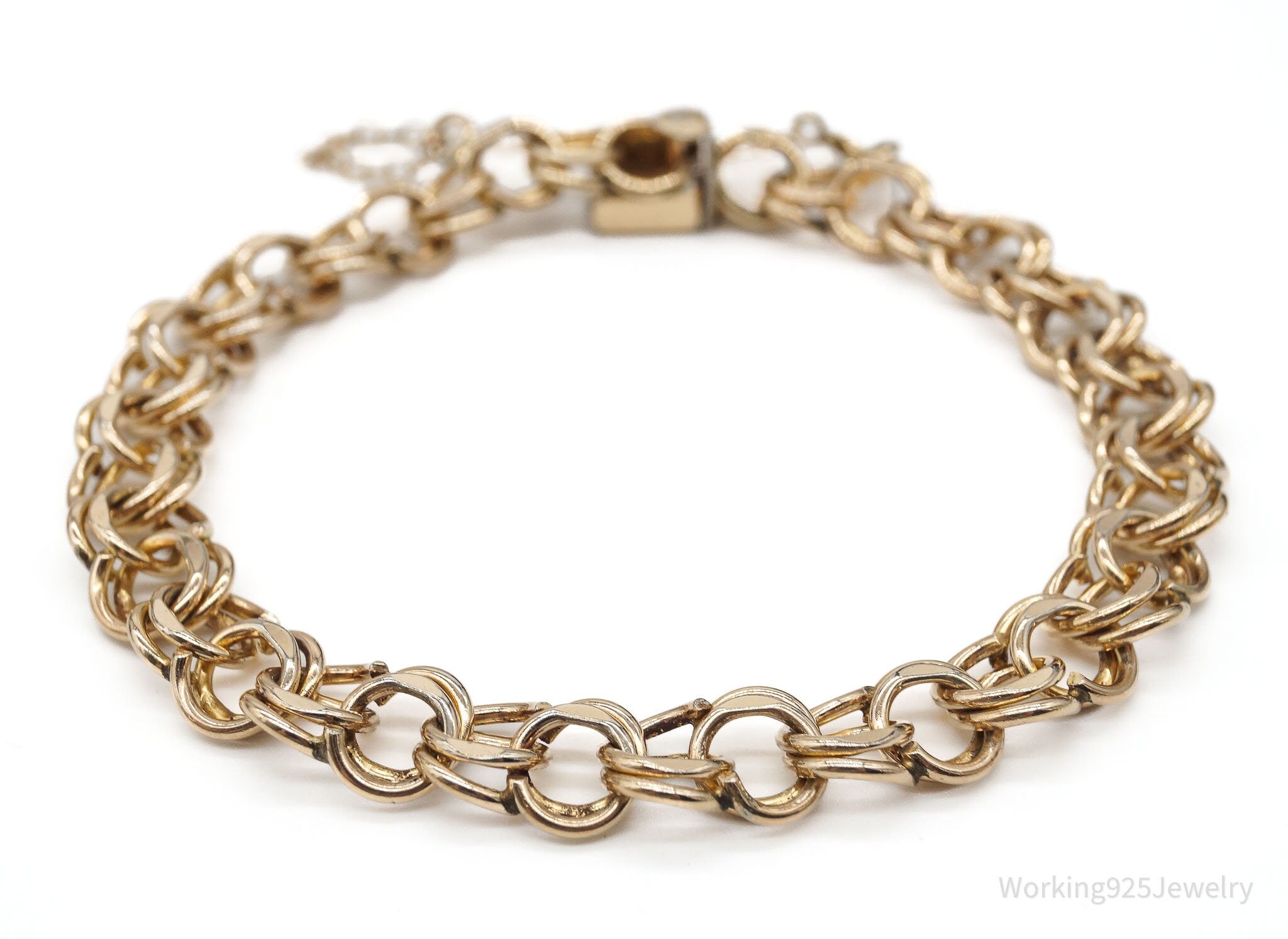 Vintage Designer Elco 1/20 12K Gold Filled Chain Bracelet