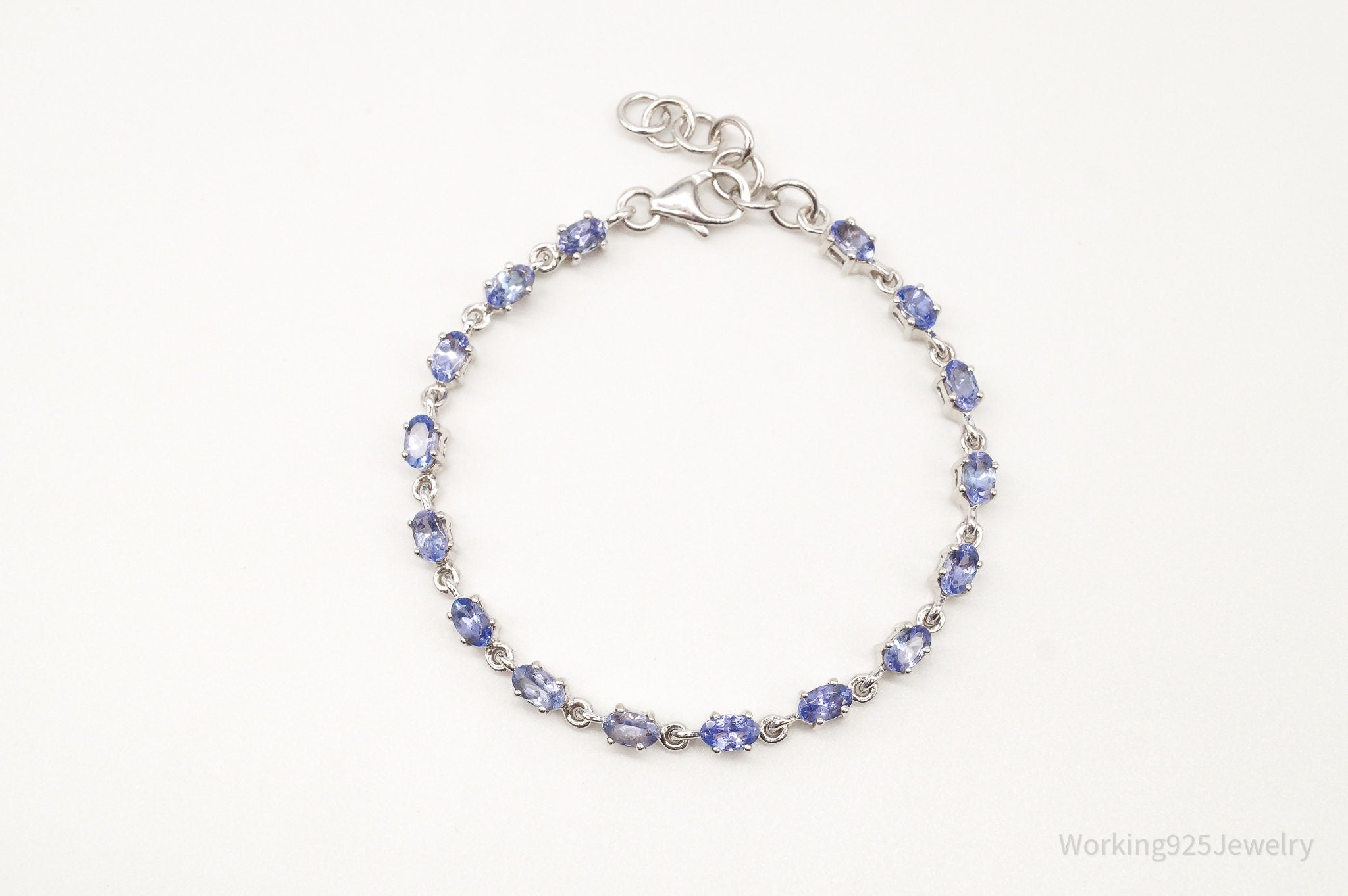 Vintage Designer TGGC Iolite Sterling Silver Bracelet