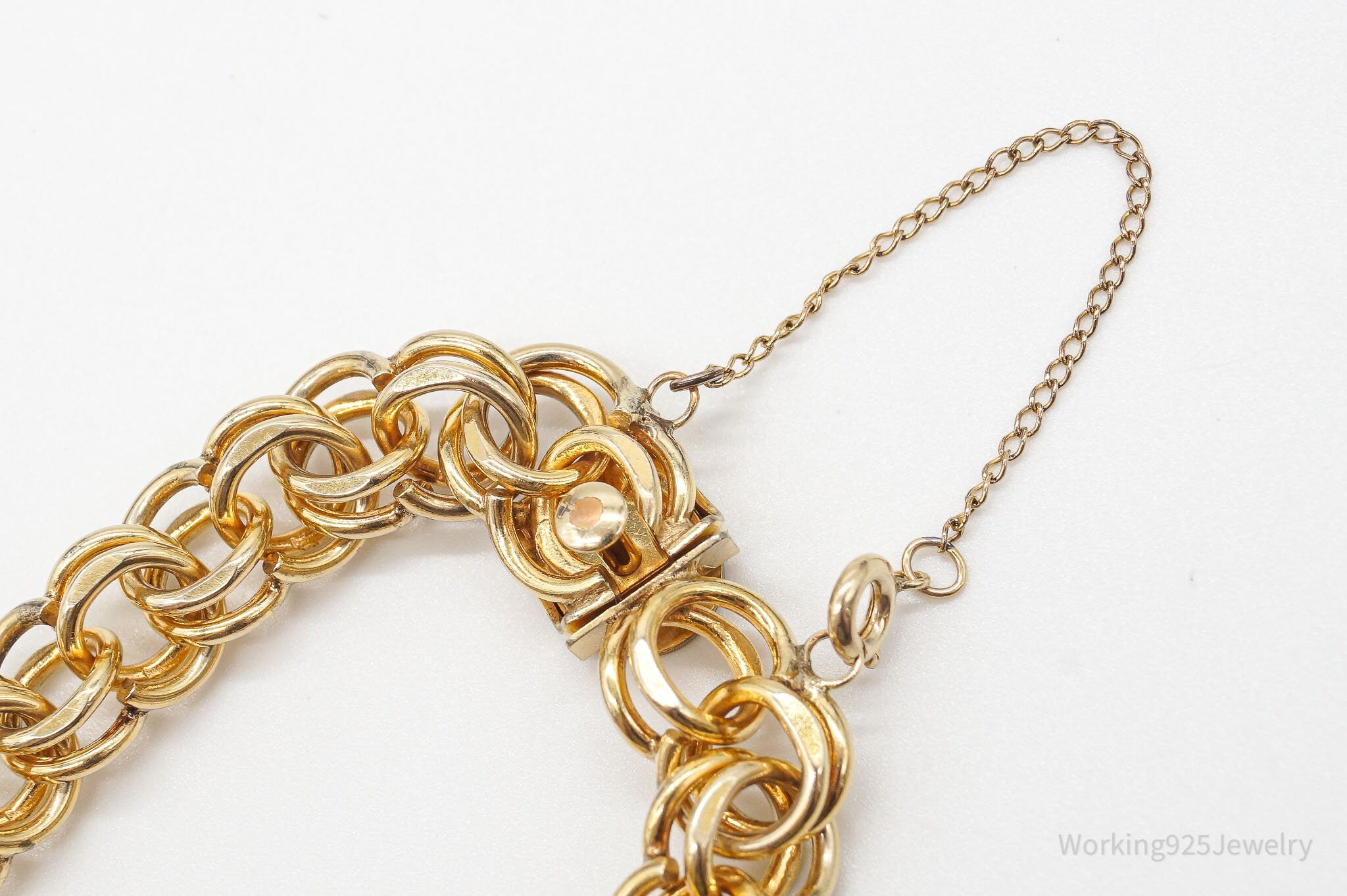 Vintage Retro 1950s 1/20 12K Gold Filled Double Links Bracelet