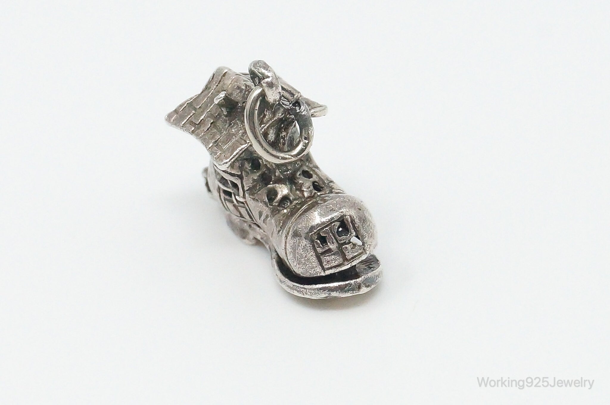 Vintage Old Lady in the Shoe Sterling Silver Charm