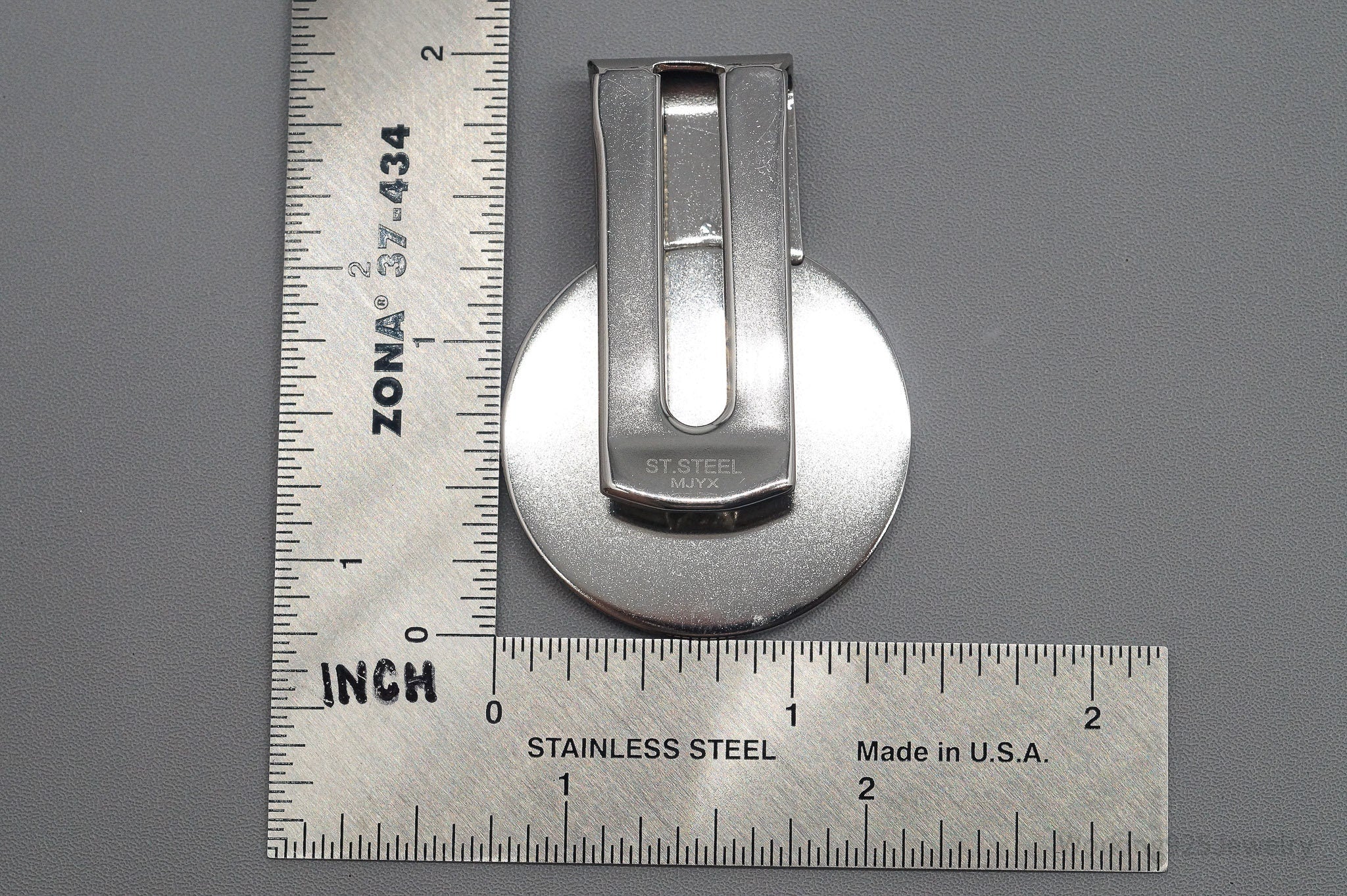 Antique Vintage 1920 Walking Liberty Half Dollar Silver Coin St. Steel Money Clip