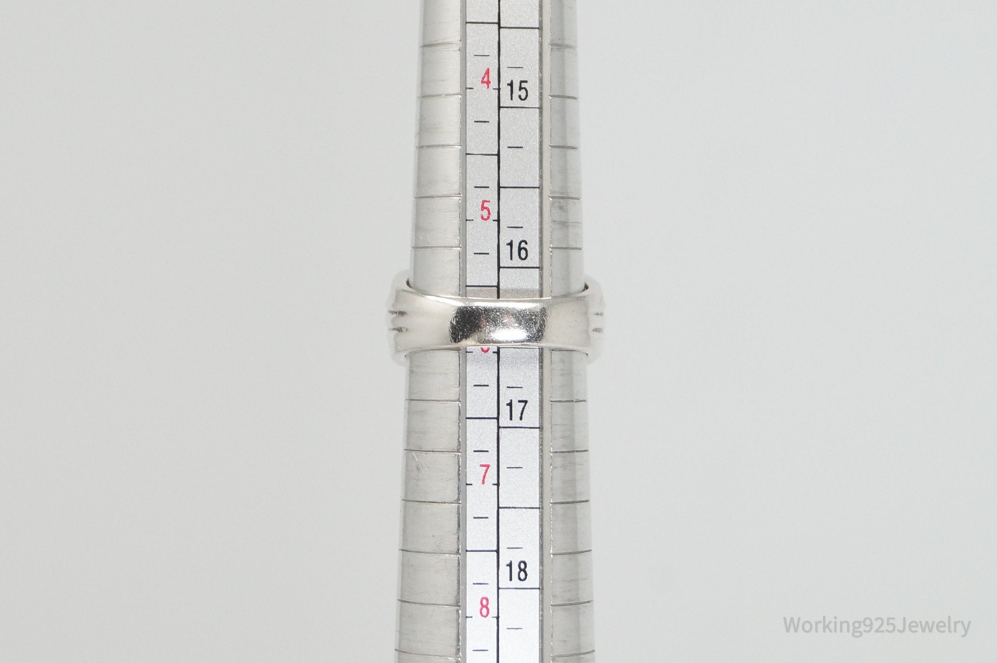 Vintage Art Deco Multi Gem Sterling Silver Ring - Size 8