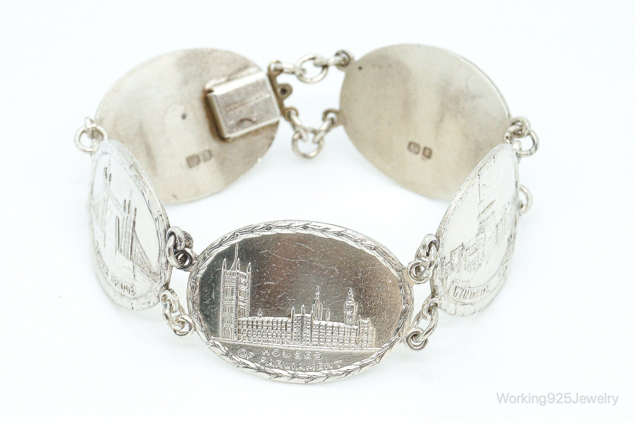 Vintage London Tourist Sterling Silver Bracelet