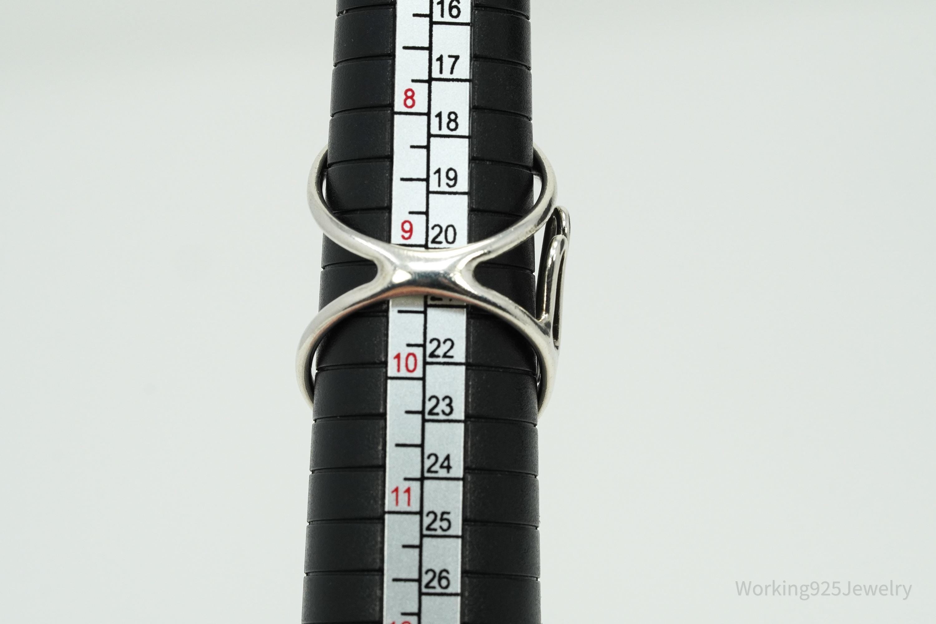 Vintage Thumb Splint Hyperextension Arthritis Silver Ring - Size 9.25