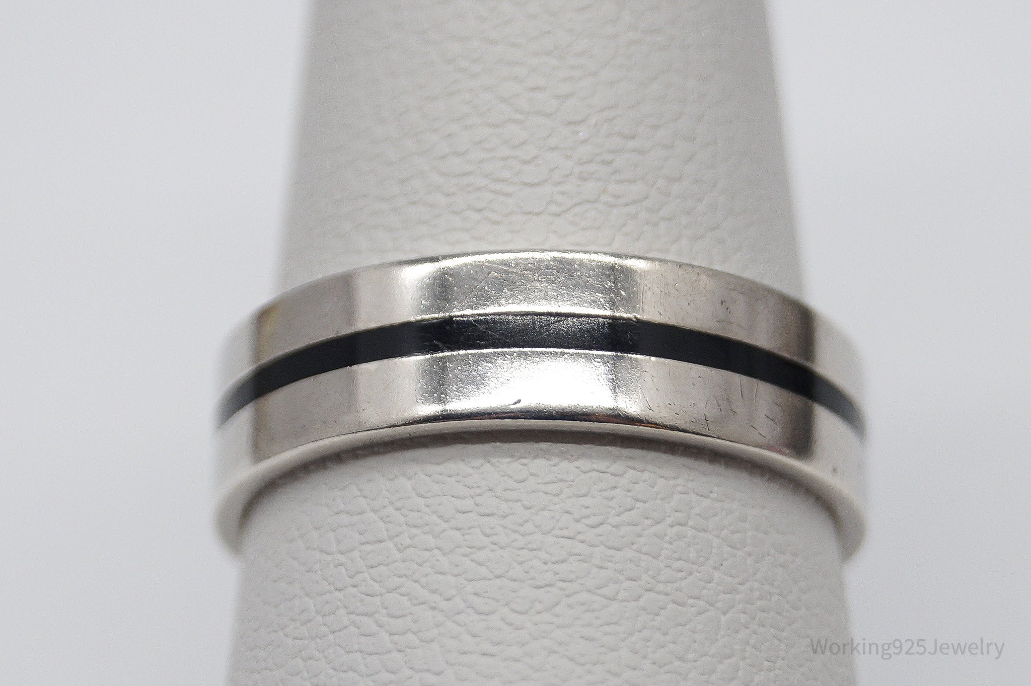 Vintage Sterling Silver Band Ring - Size 9